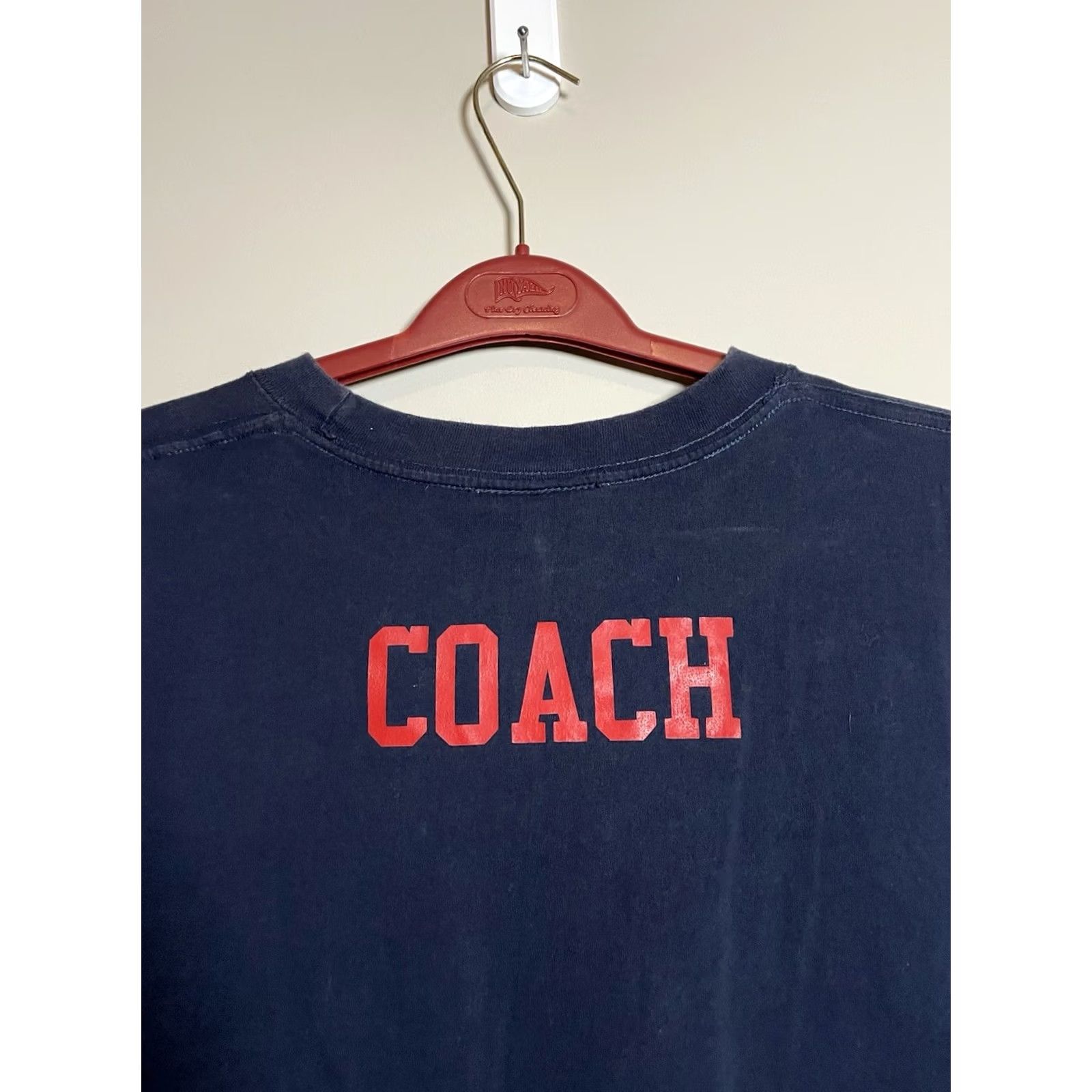 MLB VINTAGE MLB Boston Red Sox Coach Shirt Blue Mens L Russell Graphic Tee 1980s Sportswear/Beach Mens Size US L / EU 52-54 / 3 - 4 Thumbnail