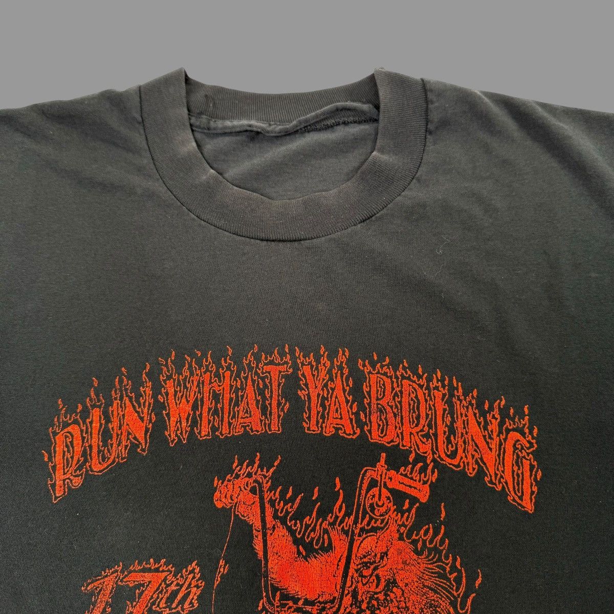 Vintage Vintage 1990s biker tshirt Size US XL / EU 56 / 4 - 3 Thumbnail