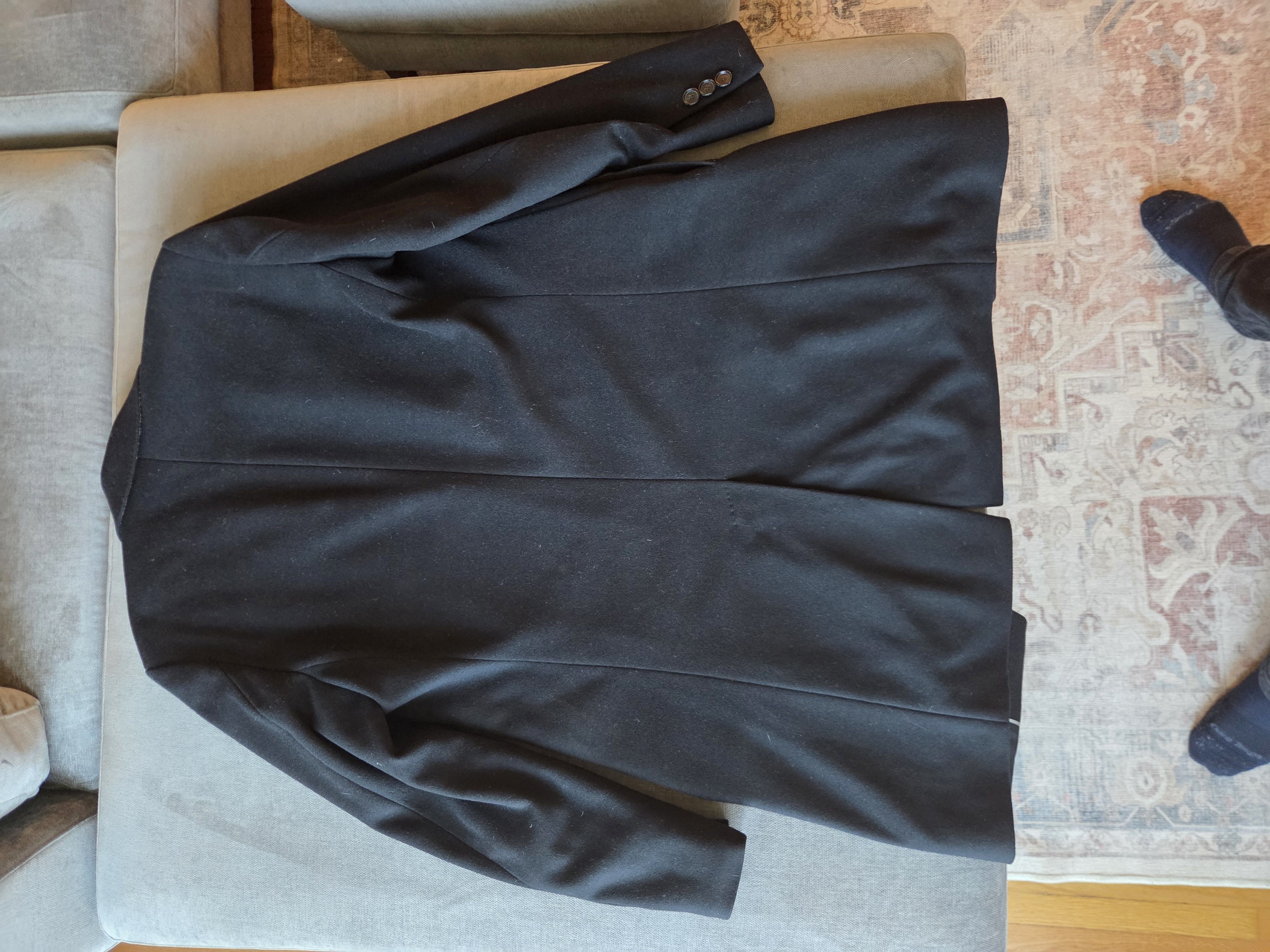 Hugo Boss Hugo Boss Black Wool/Cashmere Overcoat - Size 38R Size US M / EU 48-50 / 2 - 3 Thumbnail