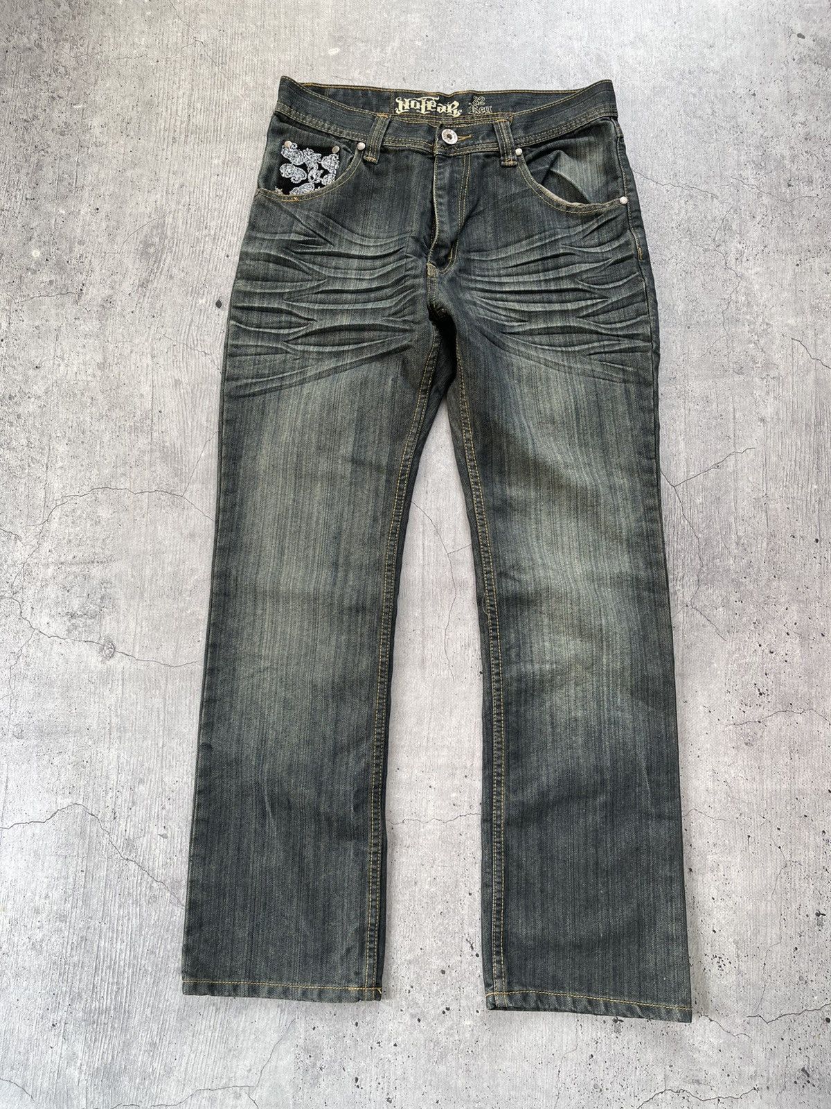 No Fear Vintage Baggy Jeans No Fear Hype Style Size 32 Size US 32 / EU 48 - 5 Thumbnail