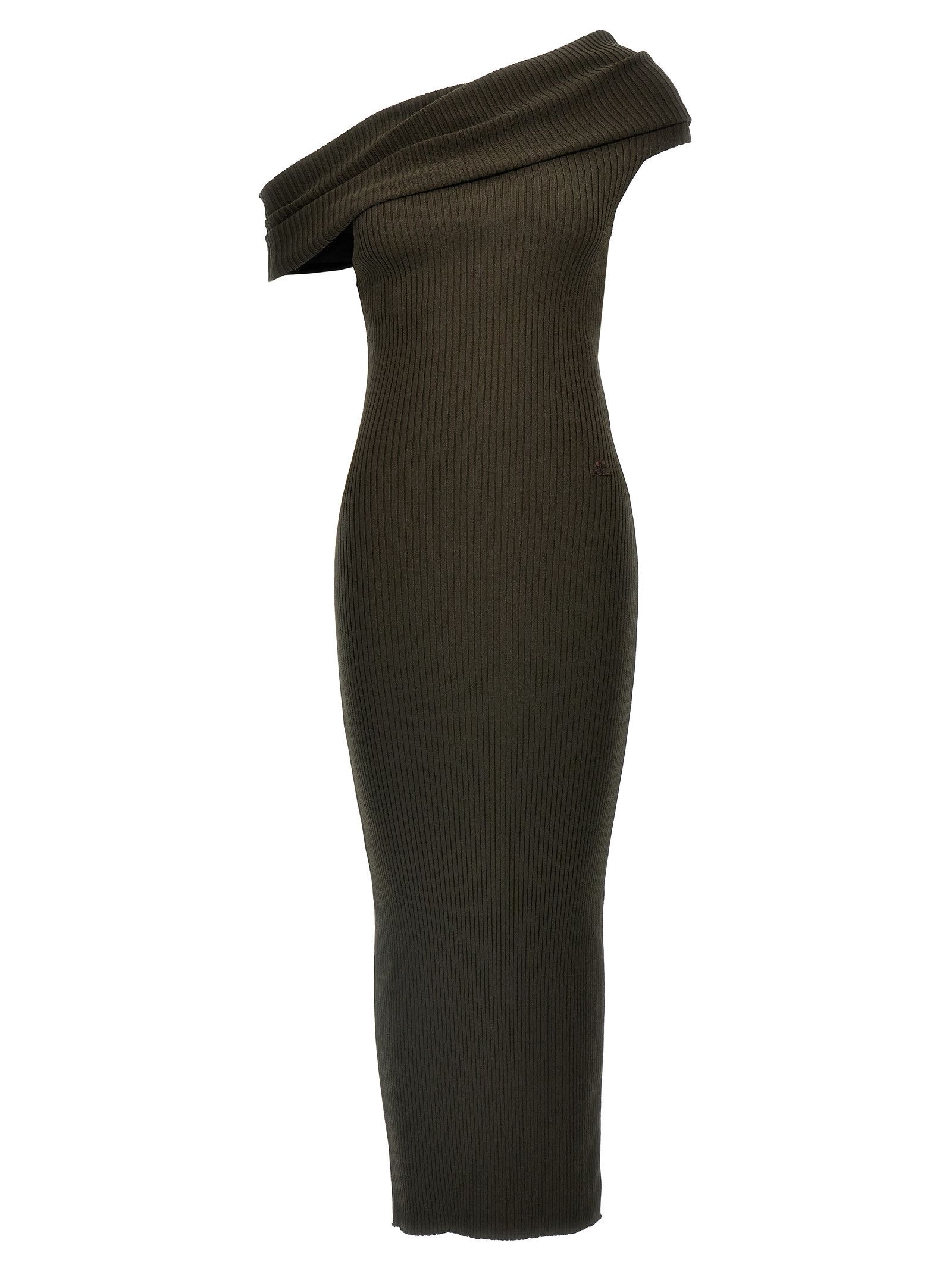Courreges 'Twist Rib Knit Long' dress Size L / US 10 / IT 46 - 1 Thumbnail