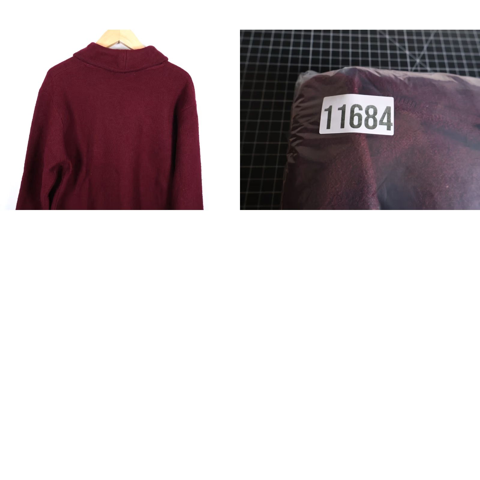 Jim Thompson VINTAGE Norm Thompson Cardigan Sweater Wool Dark Red Shawl Collar Womens XL Classic Retro Size XL / US 12-14 / IT 48-50 - 9 Thumbnail