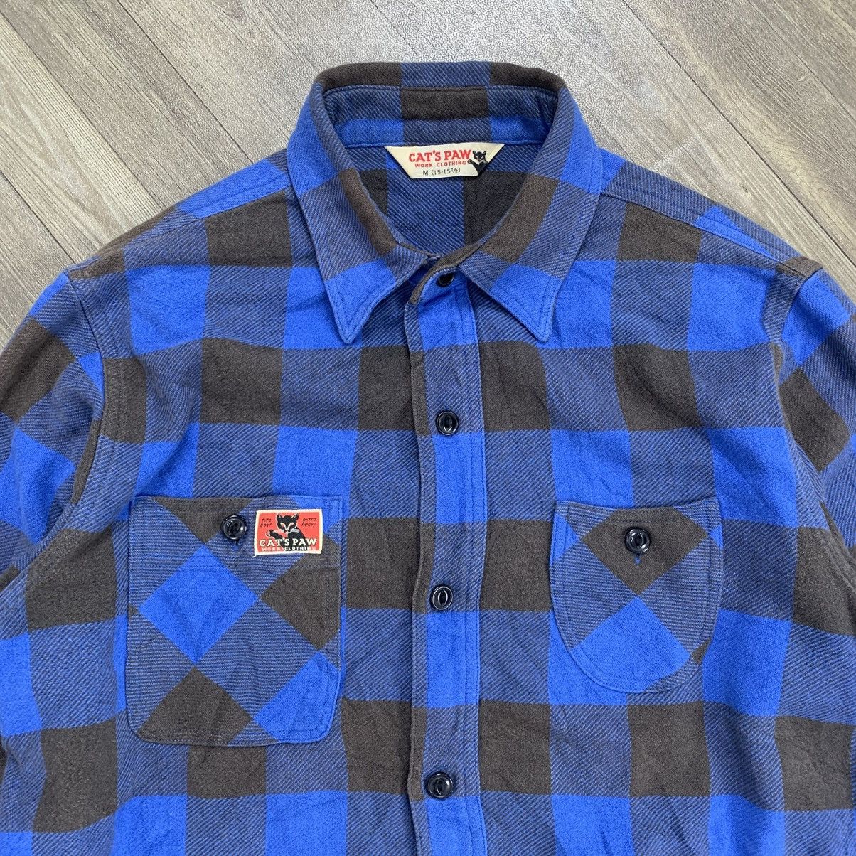 CAT'S PAW Cat’s Paw Plaid Flanel Double Pocket 🐱 Size US M / EU 48-50 / 2 - 3 Thumbnail