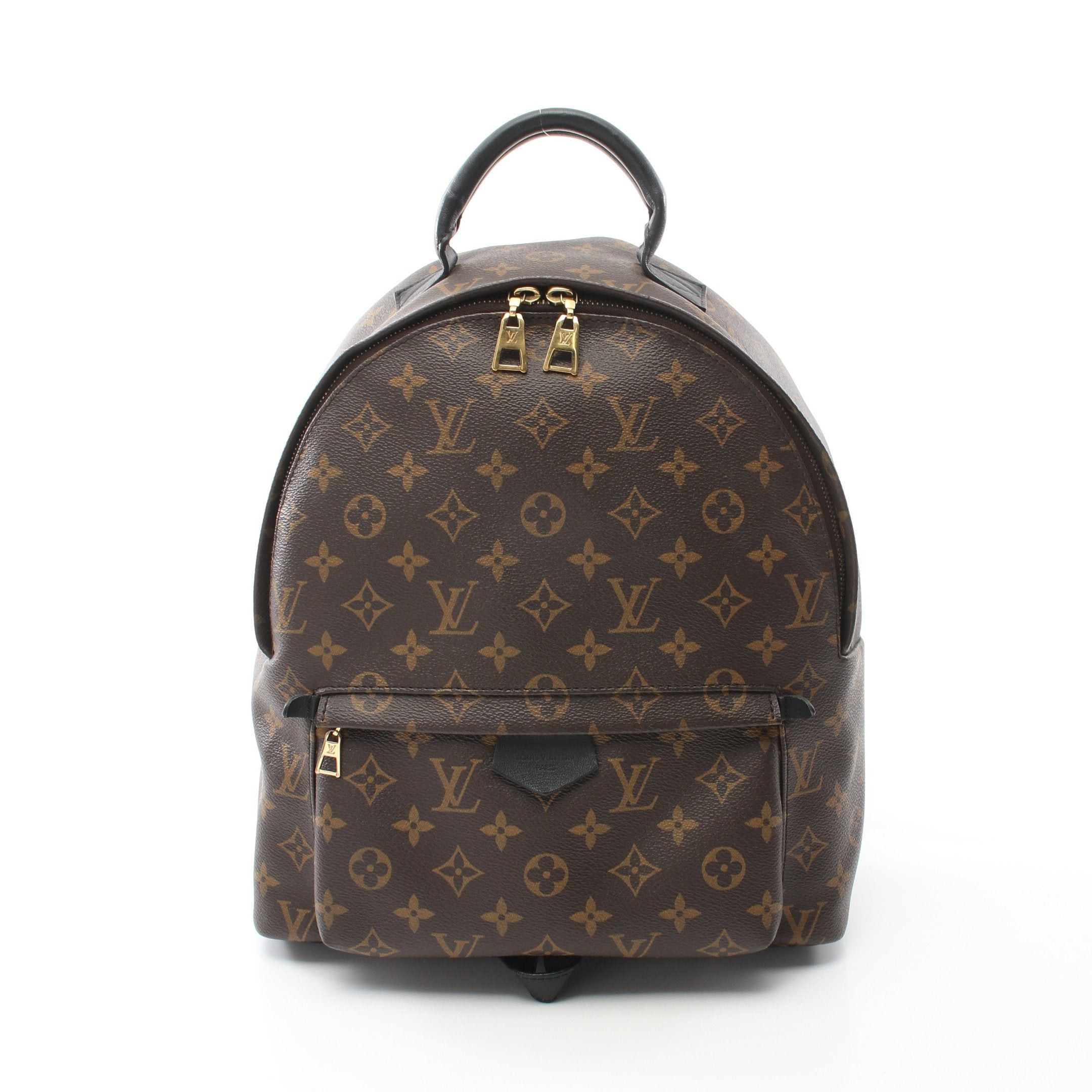 Louis Vuitton Palm Springs Backpack Mm Monogram Rucksack Leather Brown