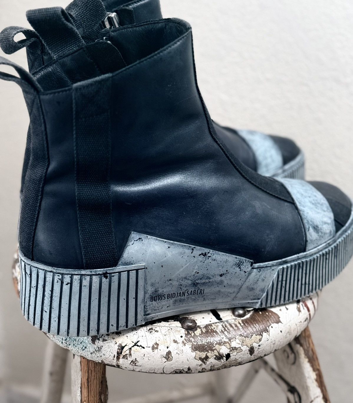 Boris Bidjan Saberi BBS Bamba 3.1 high top zip sneaker Size US 12 / EU 45 - 5 Thumbnail
