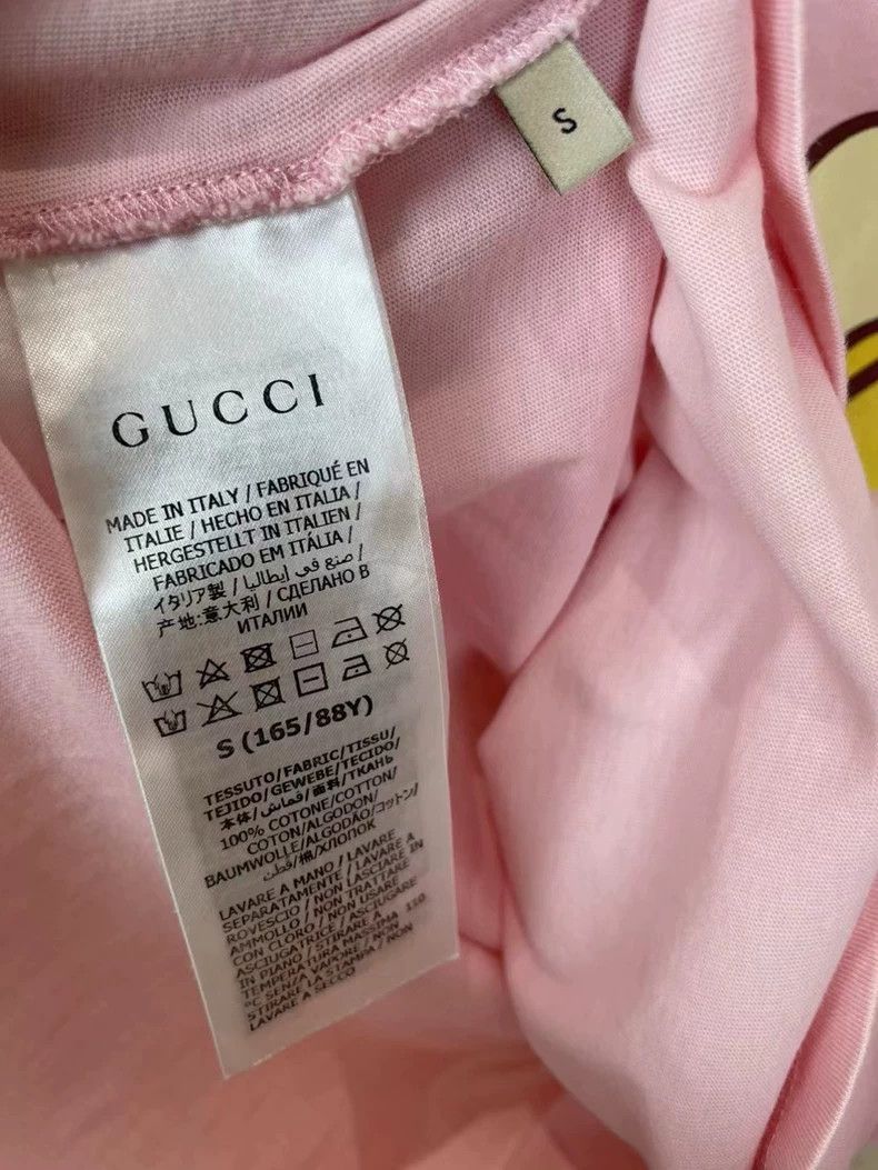 Gucci Gucci Pink banana cat short sleeves 2501-Nextarrow Size US S / EU 44-46 / 1 - 5 Thumbnail