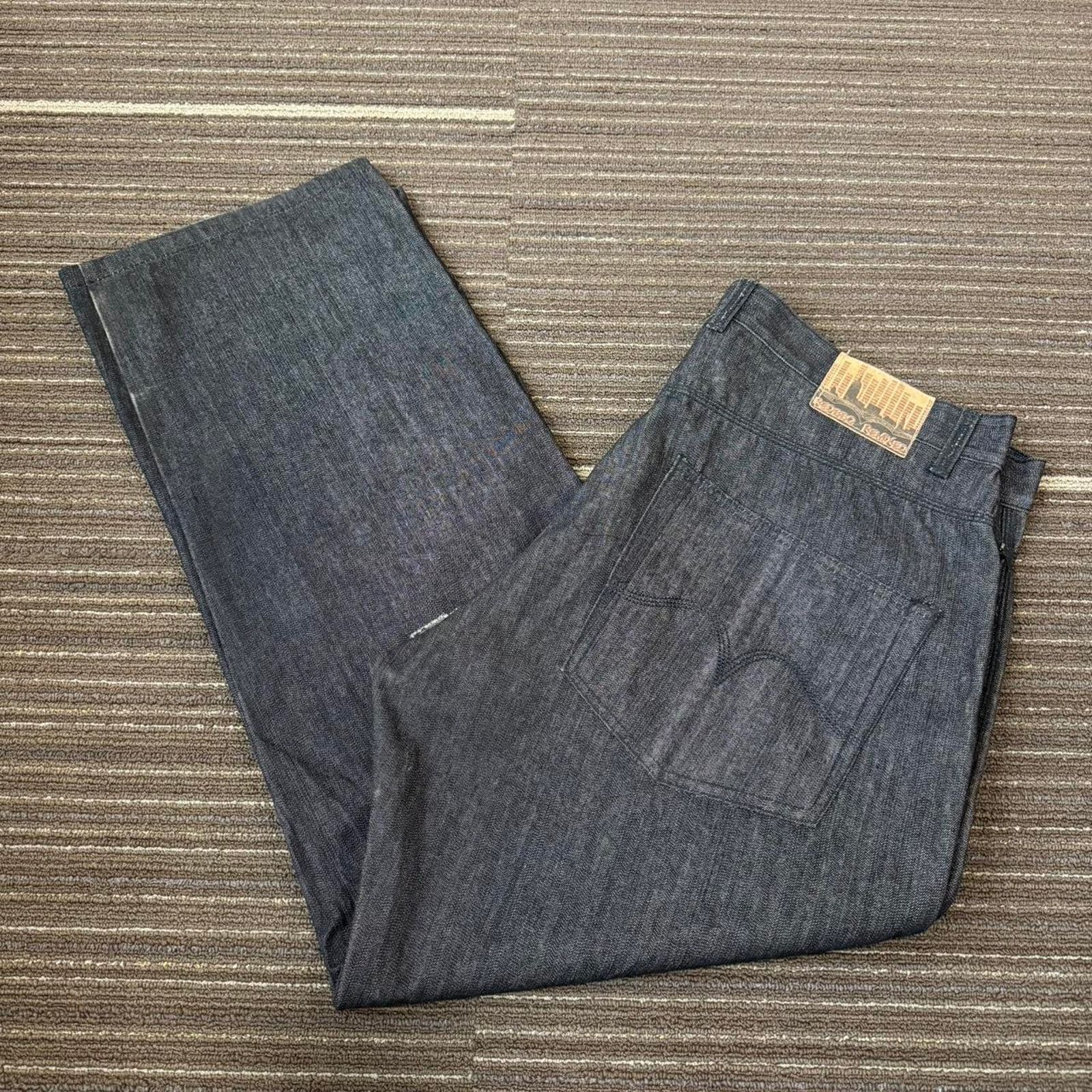 JNCO × Vintage Vintage Y2k Grunge RedBBQ Remixed Denim Black Baggy Jeans Size US 40 / EU 56 - 1 Thumbnail