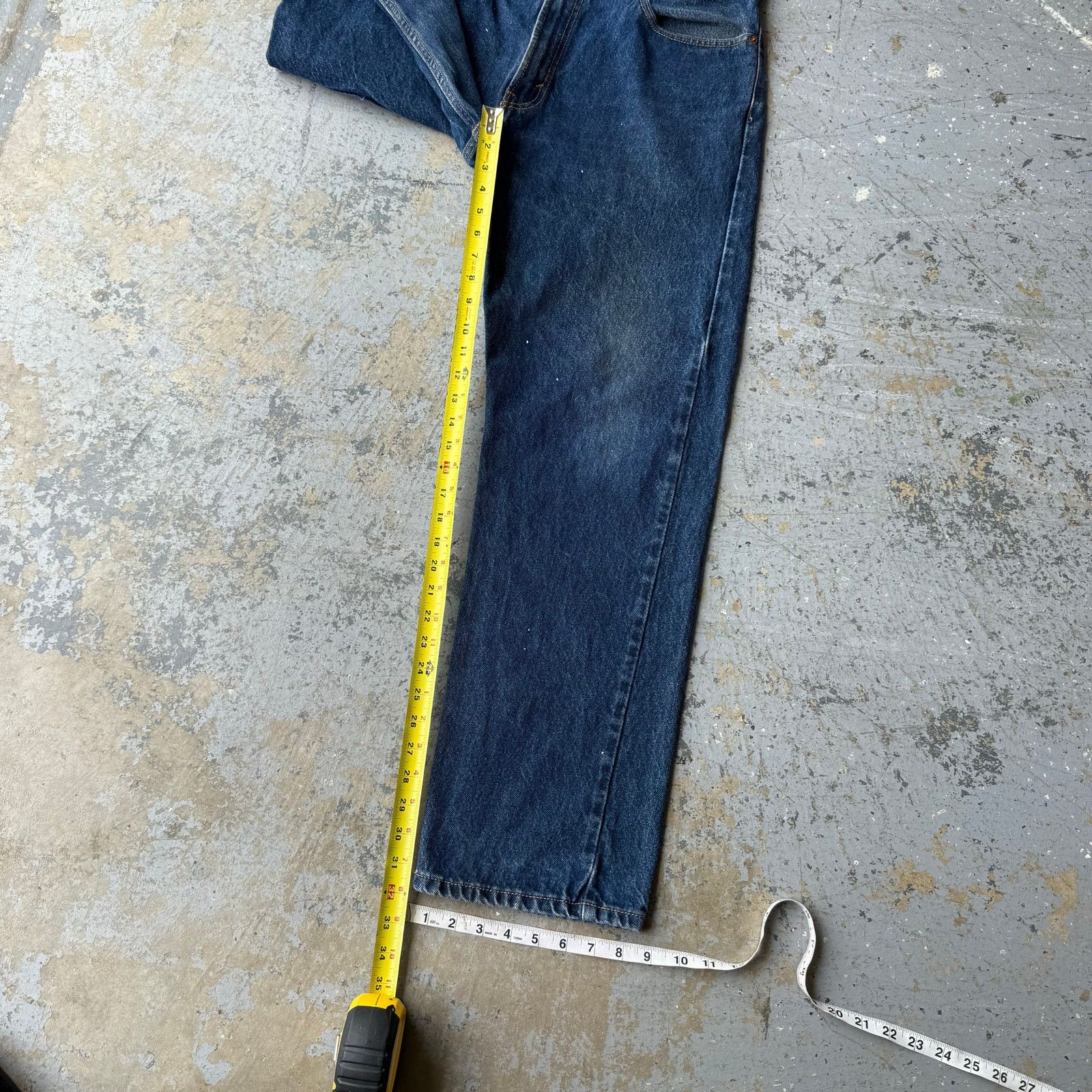 Levi's Vintage Y2K Levi’s 505 Straight Leg Blue Jeans Size US 38 / EU 54 - 8 Thumbnail