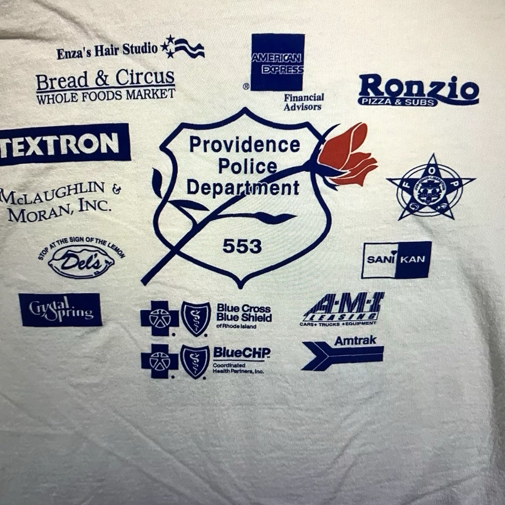 Gildan VINTAGE Providence Rhode Island T-Shirt XL 2000s Graphic Print Men White All Seasons Size US XL / EU 56 / 4 - 3 Thumbnail