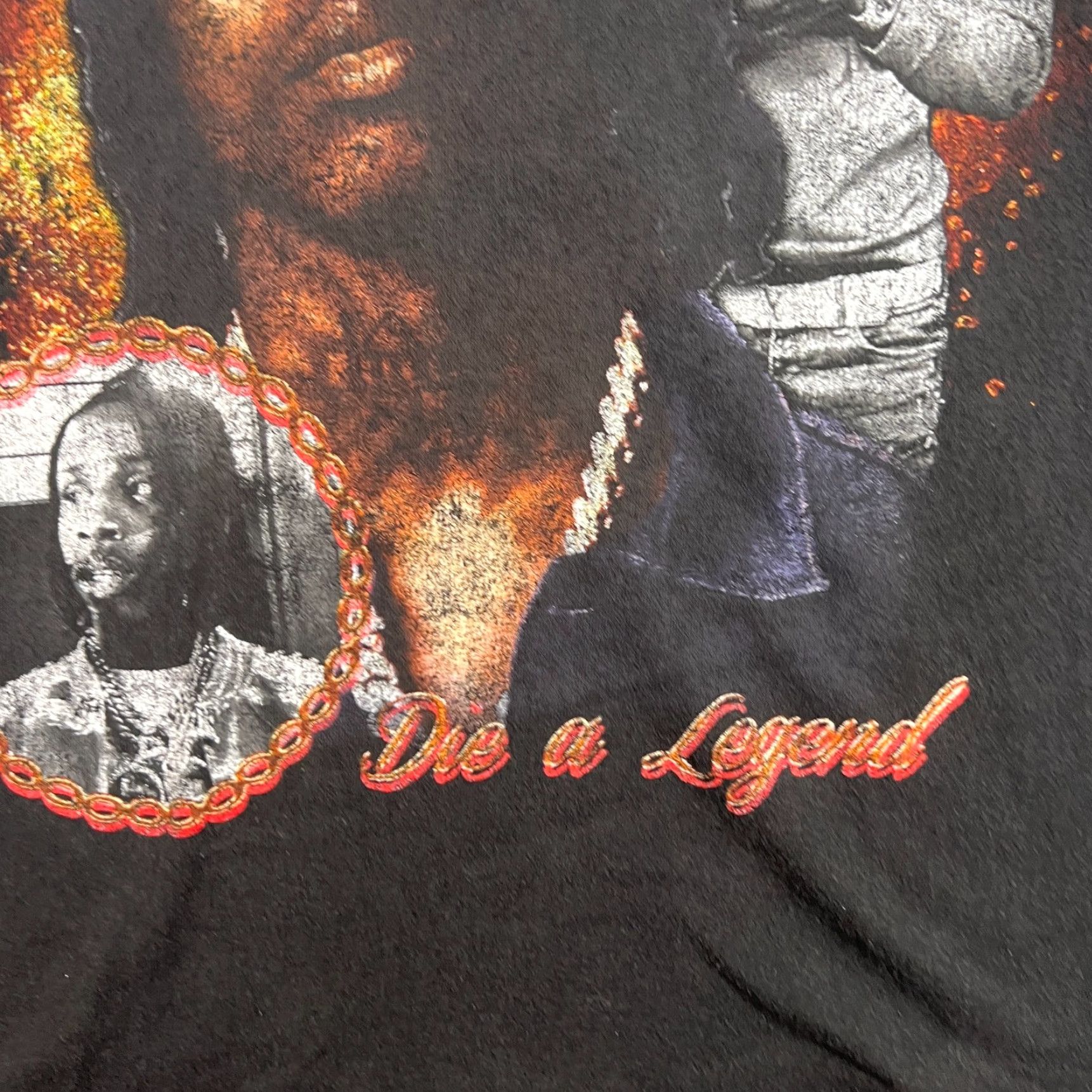 Vintage VINTAGE Polo G T Shirt Black Small Mens Crew Neck Short Sleeve All Cotton Die A Legend Size US S / EU 44-46 / 1 - 3 Thumbnail