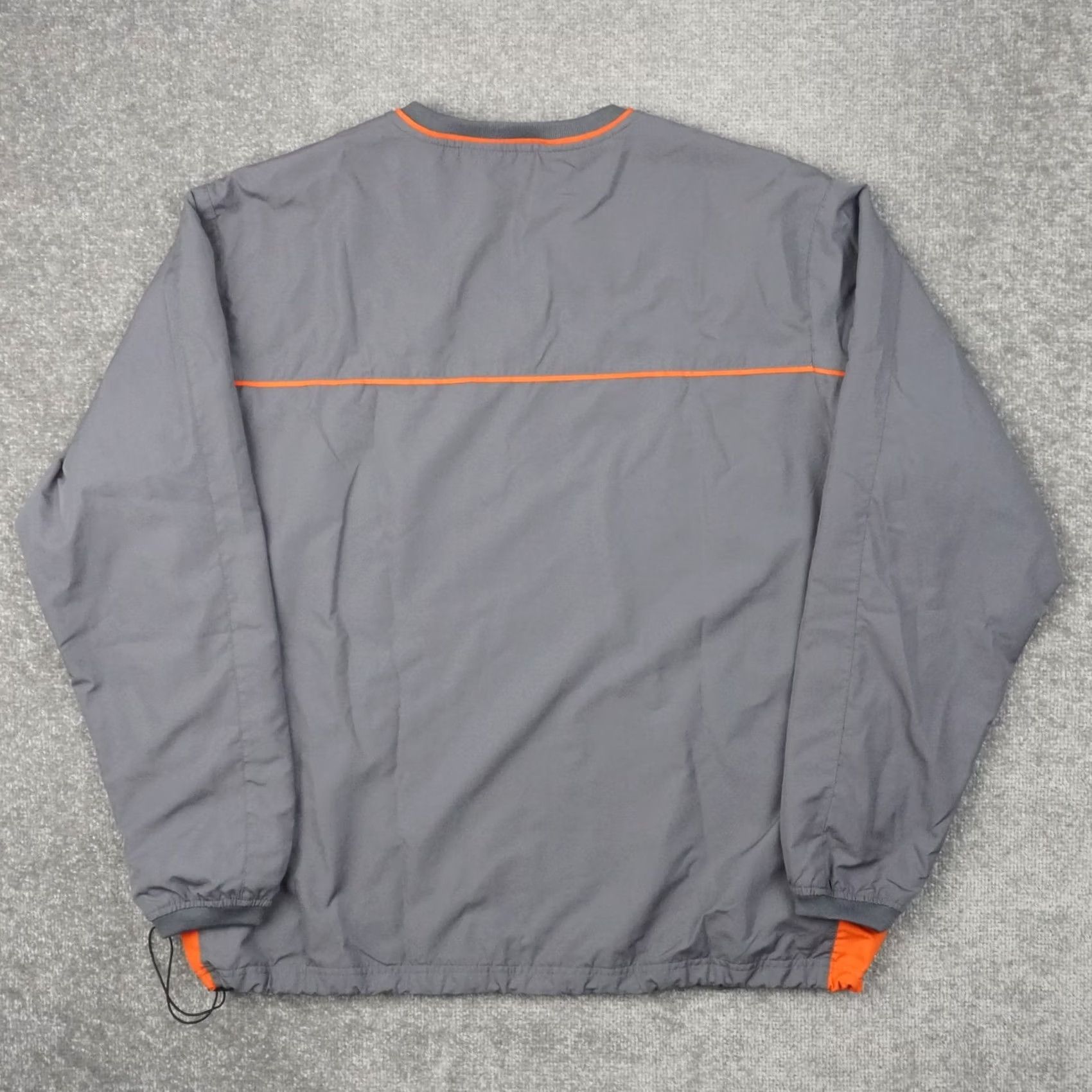 Starter VINTAGE Starter Shirt Mens XL Gray Windbreaker Long Sleeve Pullover Sweatshirt Size US XL / EU 56 / 4 - 2 Thumbnail