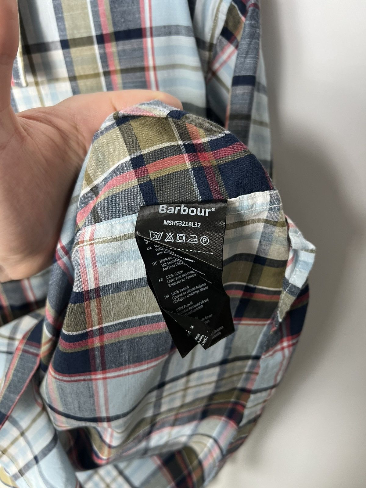 Barbour Vintage Barbour Bruno Madras Check Button Up Shirt Size US XL / EU 56 / 4 - 9 Thumbnail