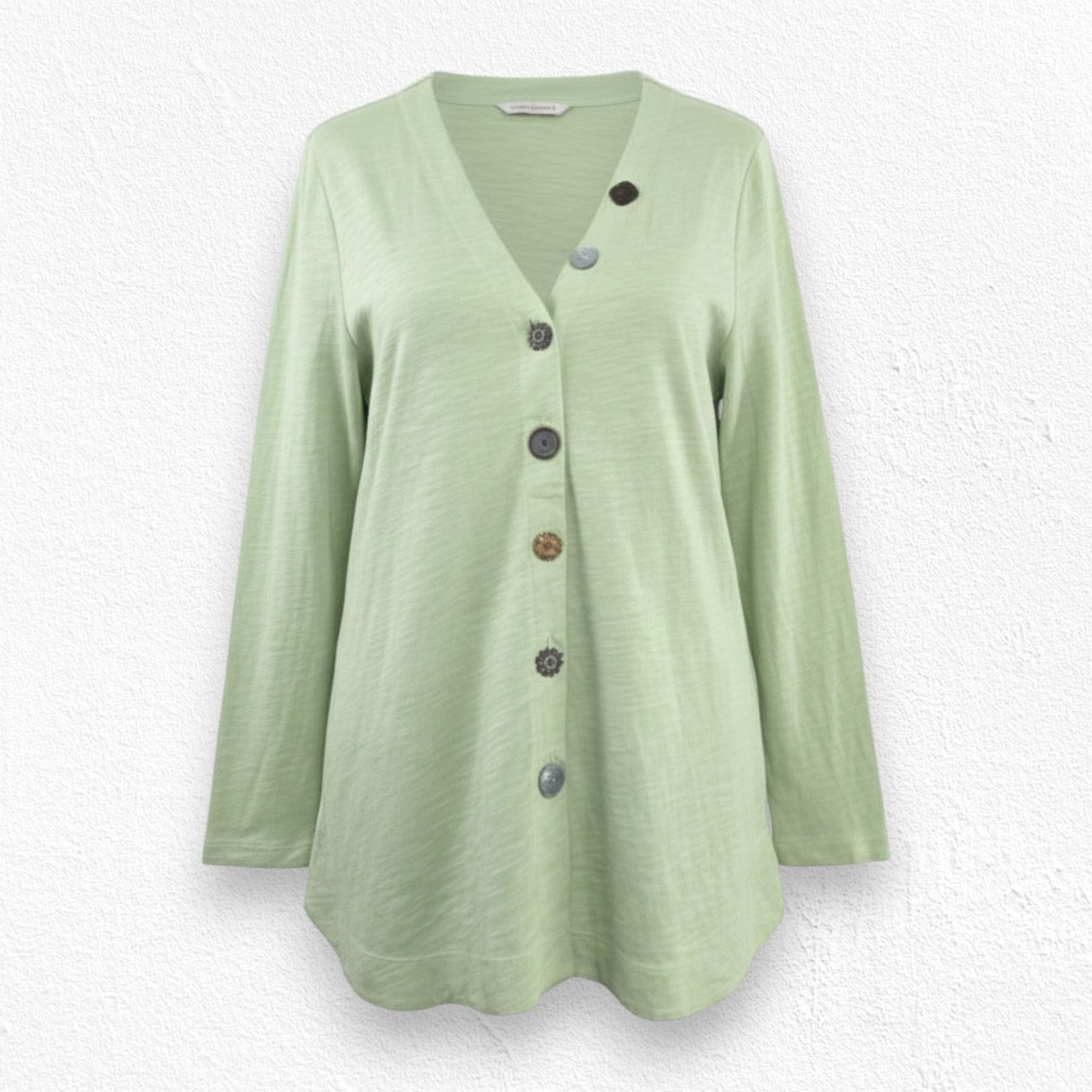 Other Green Button Front Lightweight Cardigan Size Small Size S / US 4 / IT 40 - 1 Thumbnail
