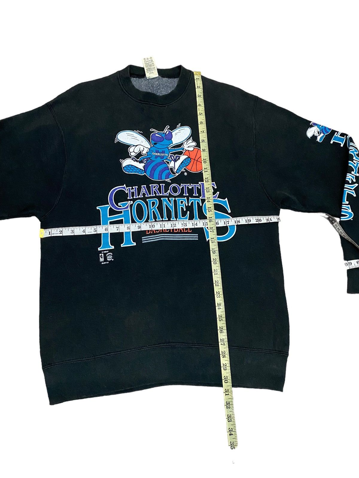 NBA × Vintage Rare Vintage Charlotte Hornets basketball NBA sweatshirt Size US L / EU 52-54 / 3 - 3 Thumbnail