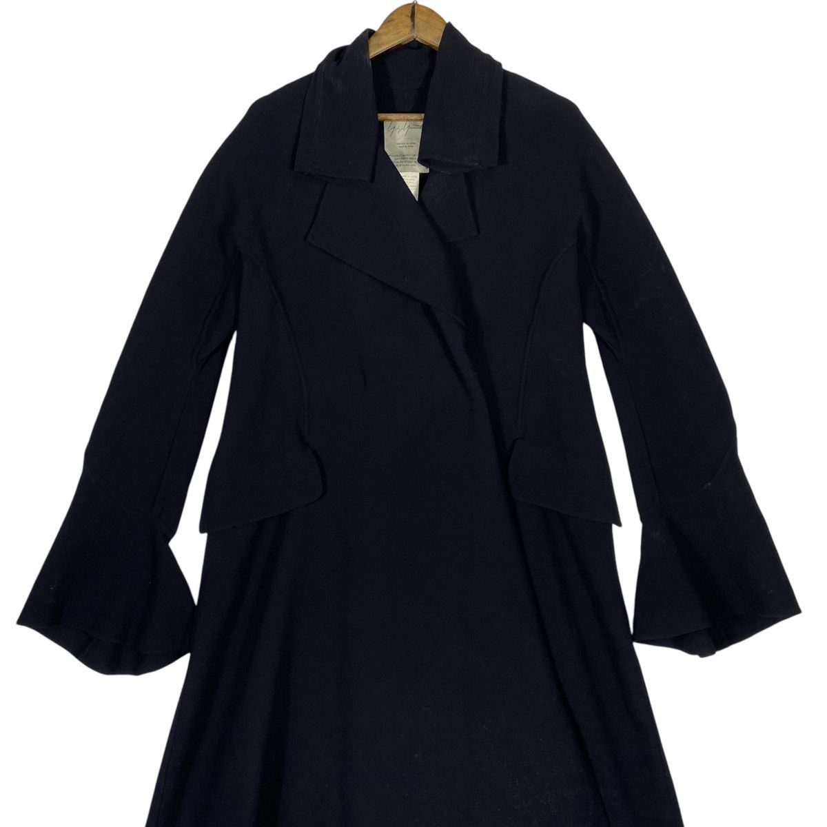 Yohji Yamamoto Vintage Yohji Yamamoto Signature Wide Collar Coat Jacket Size S / US 4 / IT 40 - 12 Thumbnail