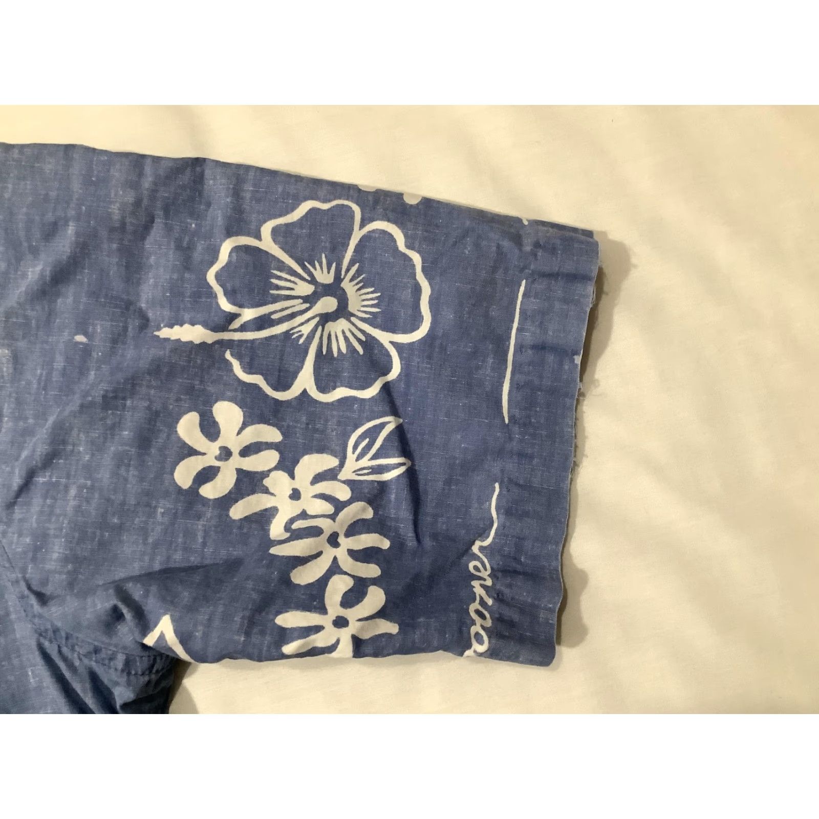 Reyn Spooner VINTAGE Reyn Spooner Shirt Mens Large Blue Chambray Hawaiian Floral Short Sleeve Aloha Size US L / EU 52-54 / 3 - 4 Thumbnail