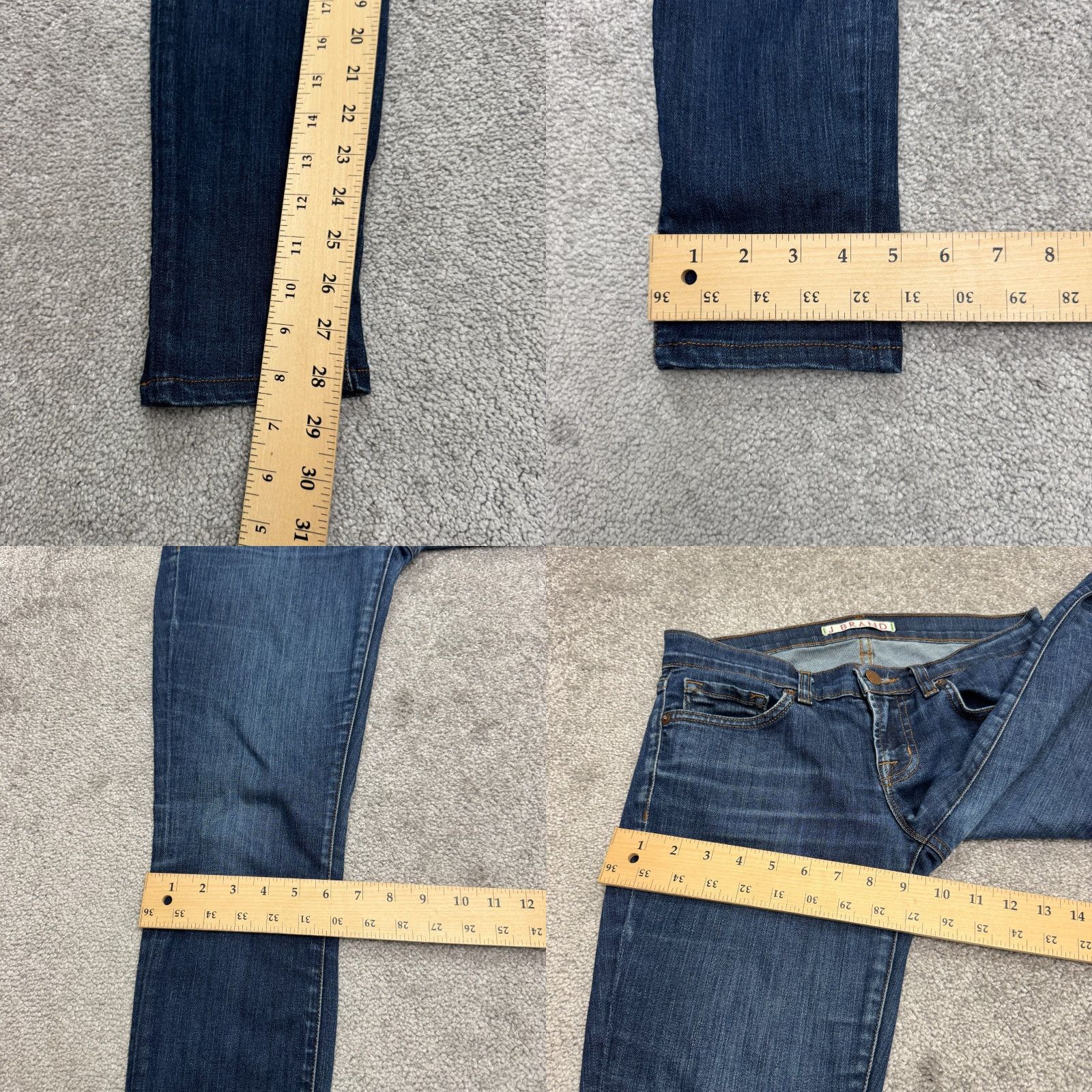 J Brand J Brand 910 Jeans Womens 26 Blue Dark Wash Mid Rise Skinny Denim Stretch Pocket 5-Pocket Regular Casual Vintage: No Men... (Oops) Size 26" / US 2 / IT 38 - 9 Thumbnail