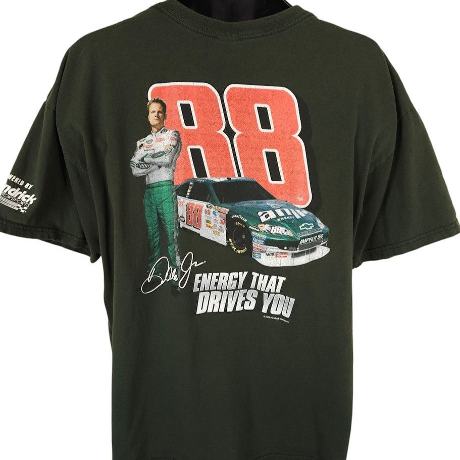 Gildan Dale Earnhardt Jr T Shirt Mens Size XL Green NASCAR Racing Size US XL / EU 56 / 4 - 1 Thumbnail