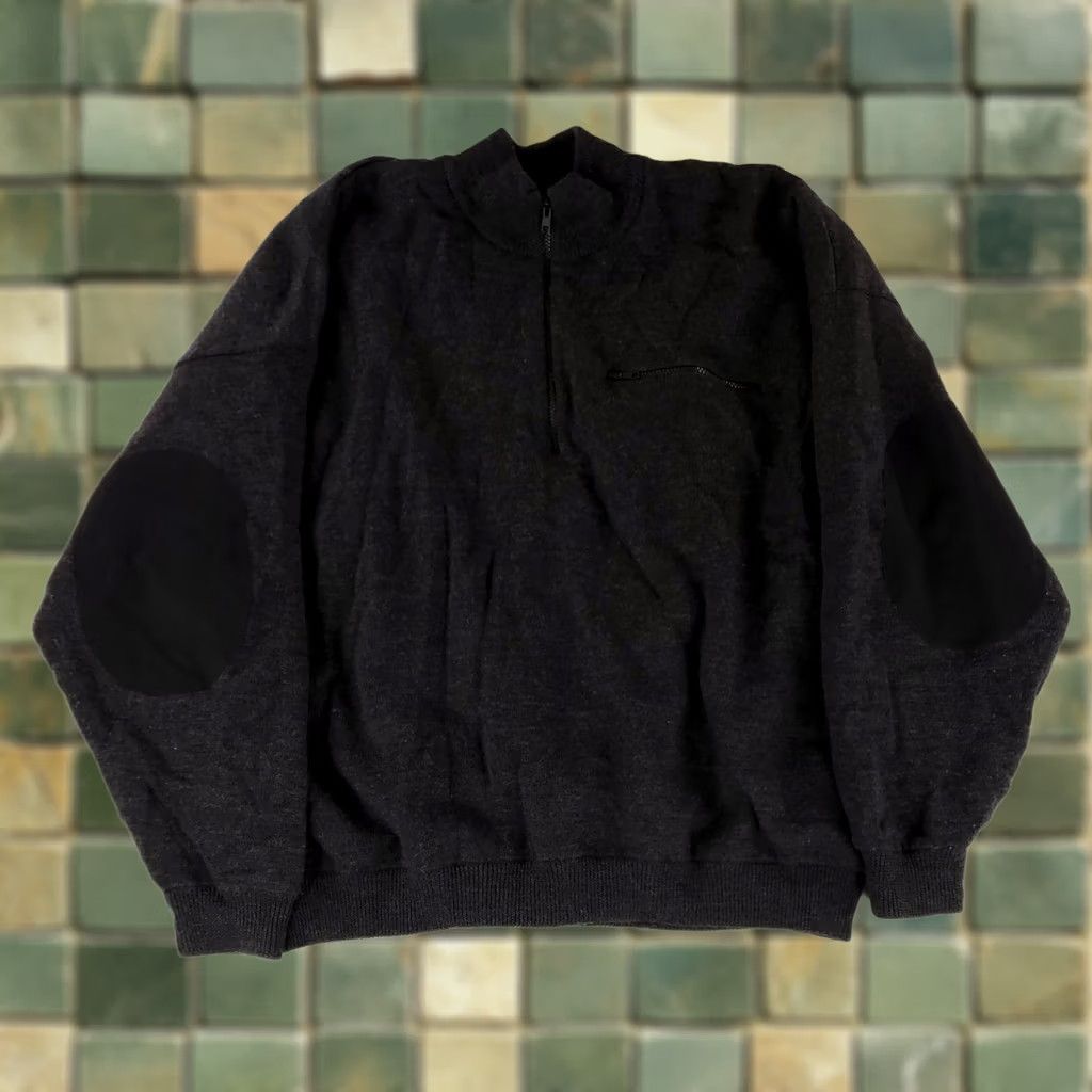 Vintage Cabela's Sweater 100% Wool 1/4 Zip Lined Insulated Pullover Gray Elbow Mens 3XL Size US XXL / EU 58 / 5 - 1 Thumbnail