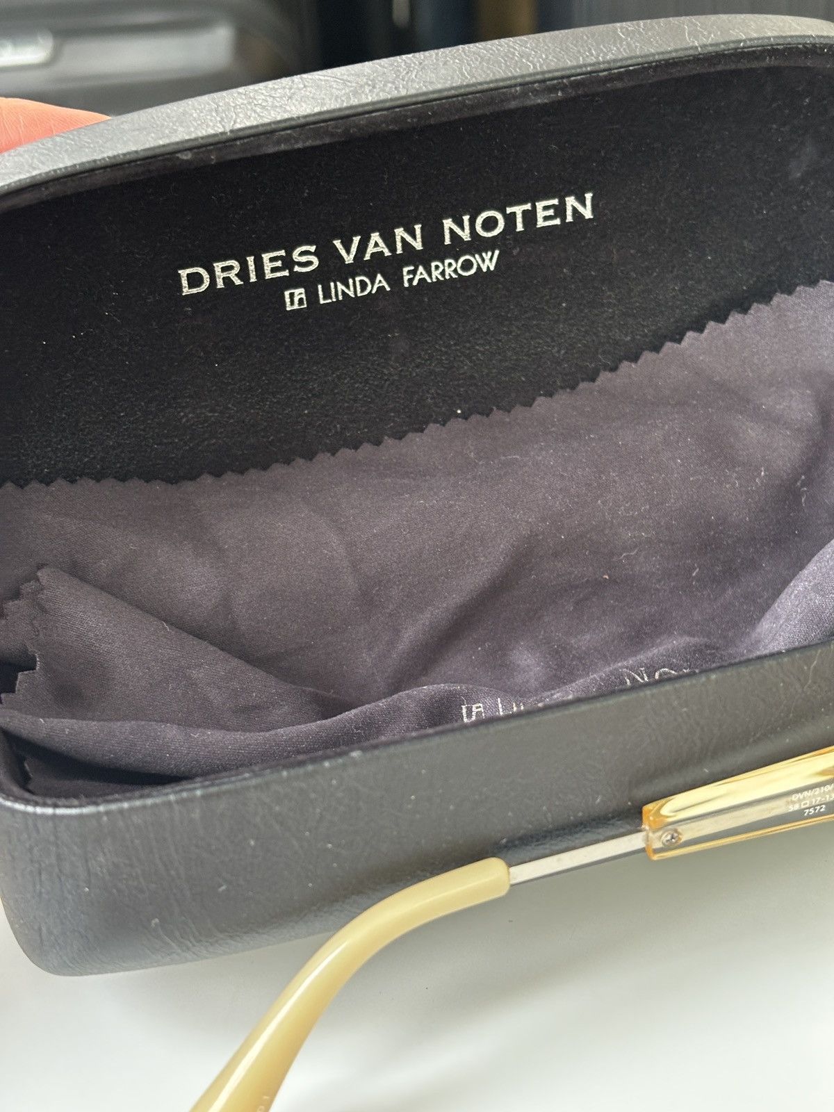Dries Van Noten × Linda Farrow Transparent sunglasses Size ONE SIZE - 6 Thumbnail