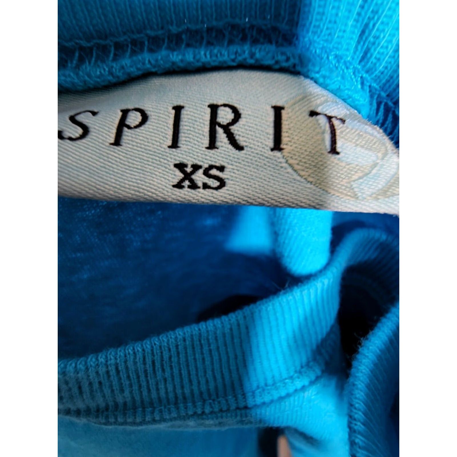 ESPIRIT Spirit Jersey Shirt Womens XS Boca Grande Florida FL Distressed Blue Logo Crew Neck Long Sleeve T-Shirt Relaxed Casual 100% Cotton USA Sports Retro Size XS / US 0-2 / IT 36-38 - 5 Thumbnail
