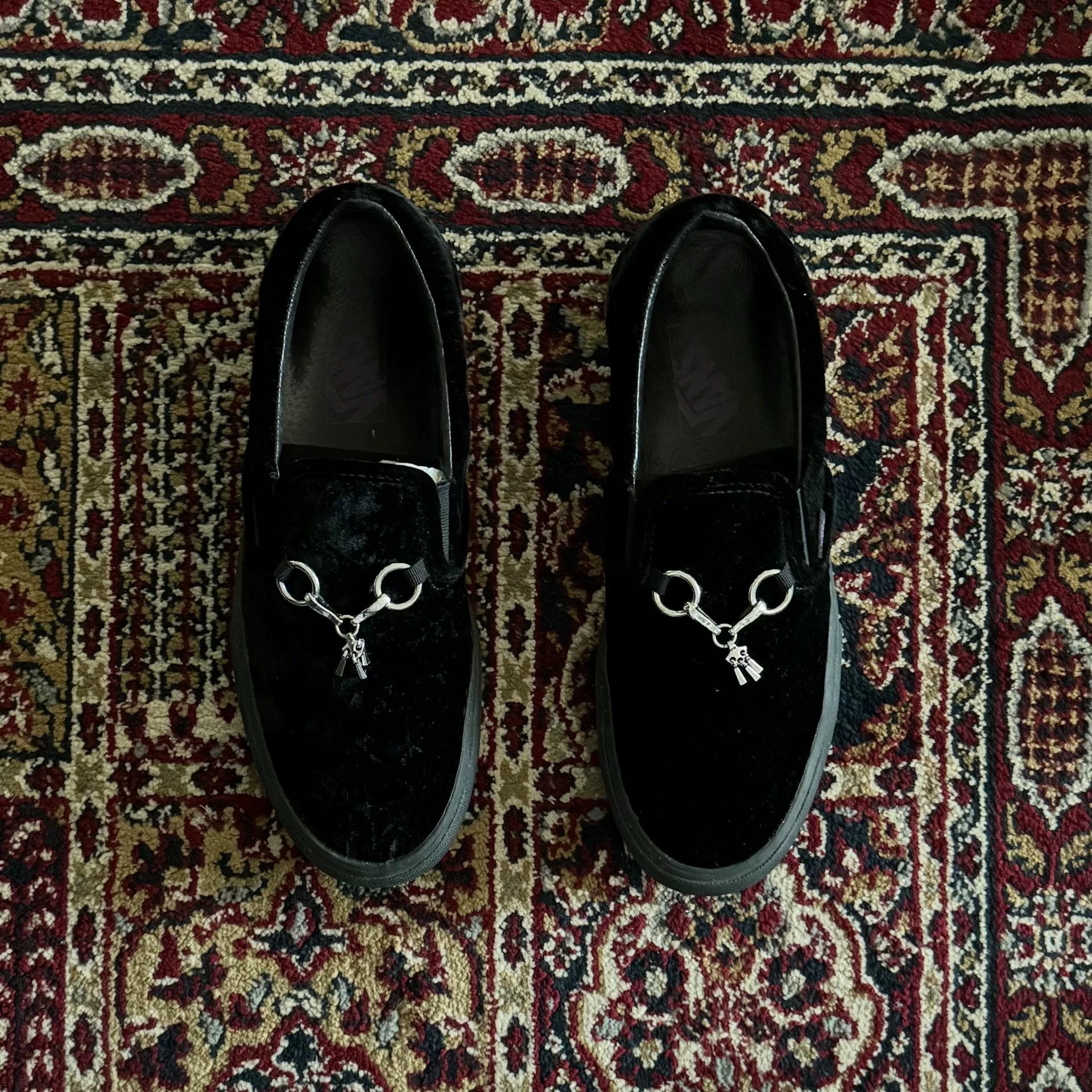 Needles Needles Vans Collaboration Black Velvet Shoes Size US 10 / EU 43 - 1 Thumbnail