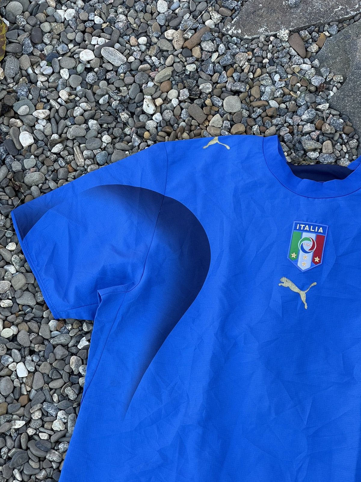 Puma × Vintage 2004 Puma Italy Neil Barrett blue rare soccer jersey Size US XL / EU 56 / 4 - 3 Thumbnail