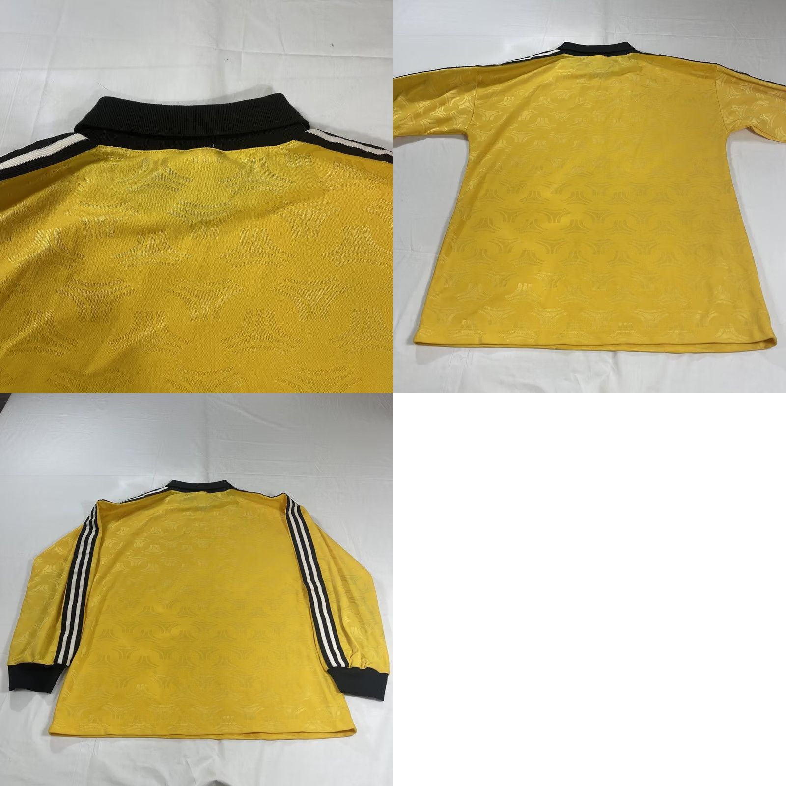 Adidas VINTAGE adidas L Goalie Jersey Polo Long Sleeve Striped 3 Stripes Logo USA Yellow Shirt Mens Soccer Polo Size US L / EU 52-54 / 3 - 10 Thumbnail