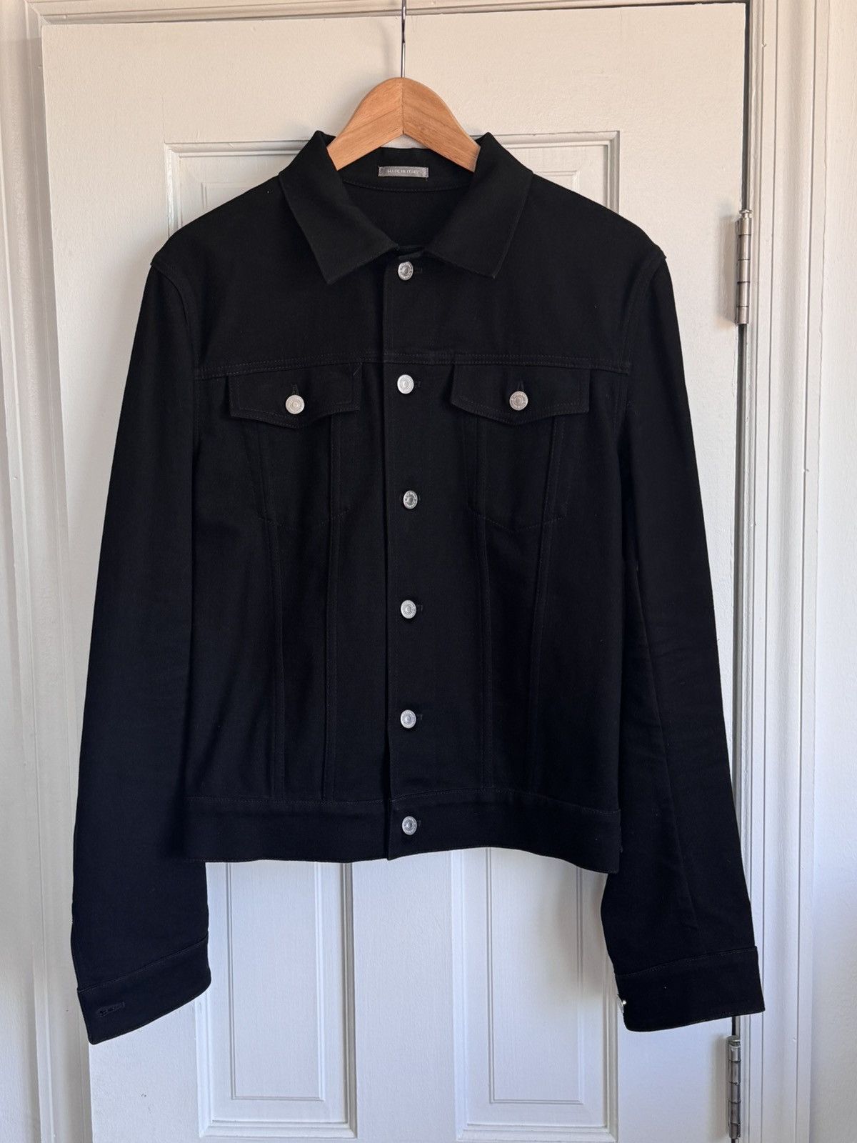 Dior Christian Dior Mens Black Denim Trucker Jacket Size US M / EU 48-50 / 2 - 4 Thumbnail