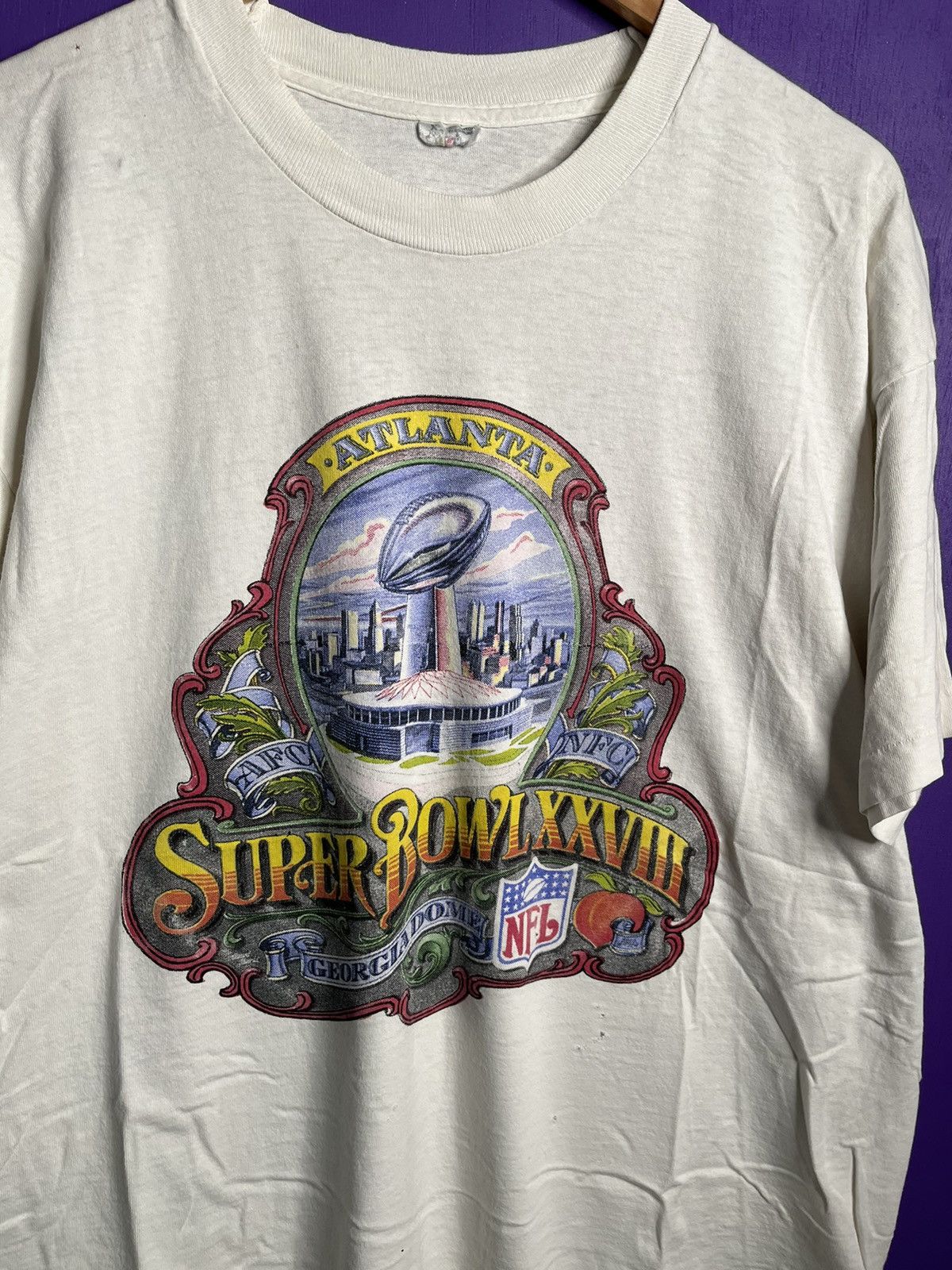 NFL × Vintage Vintage 1994 Super Bowl XXVIII georgiadome t-shirt Size US XL / EU 56 / 4 - 3 Thumbnail