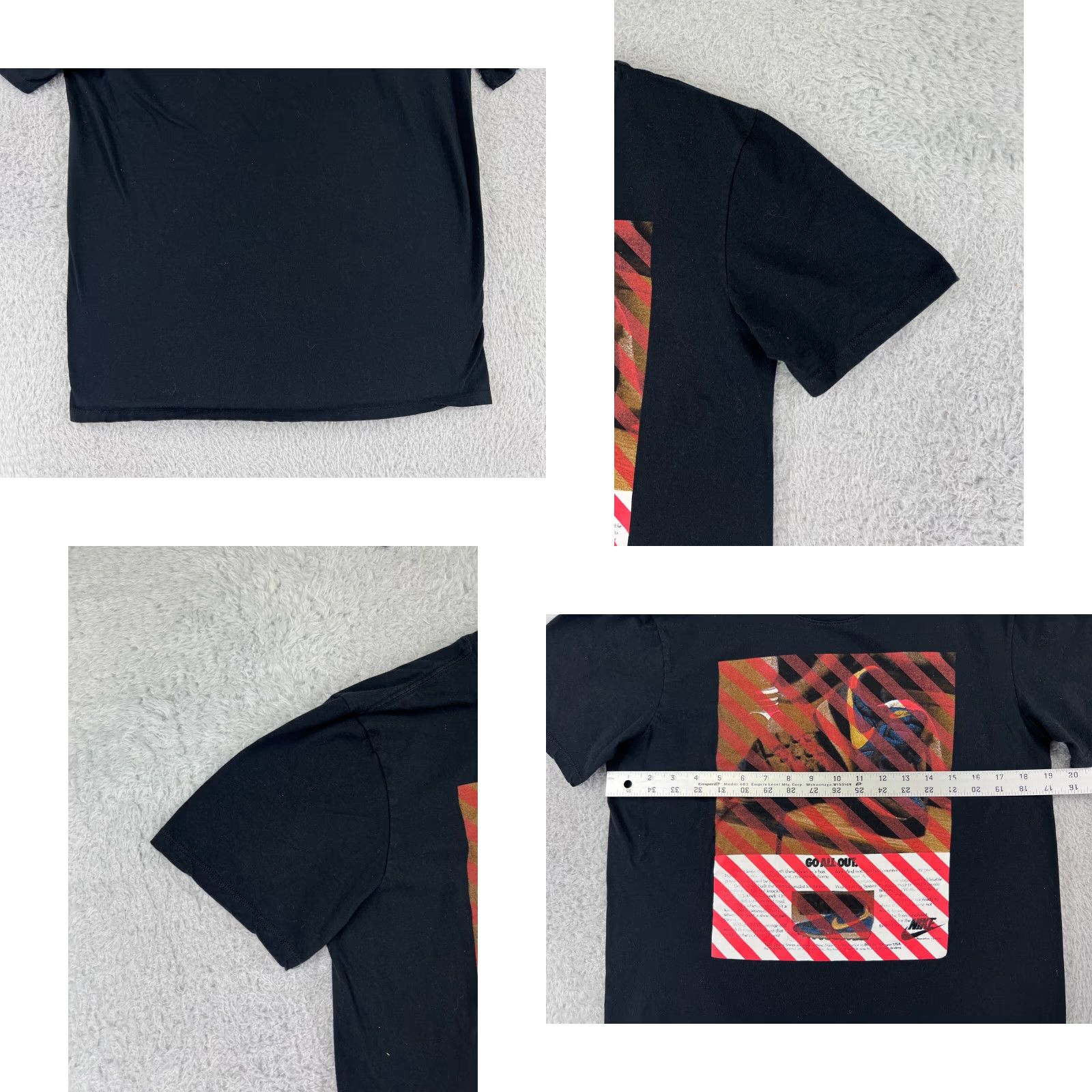 Nike Nike Shirt Mens M Black 1980s Nike Dri-Fit Short Sleeve Cotton Shirt Size US M / EU 48-50 / 2 - 8 Thumbnail