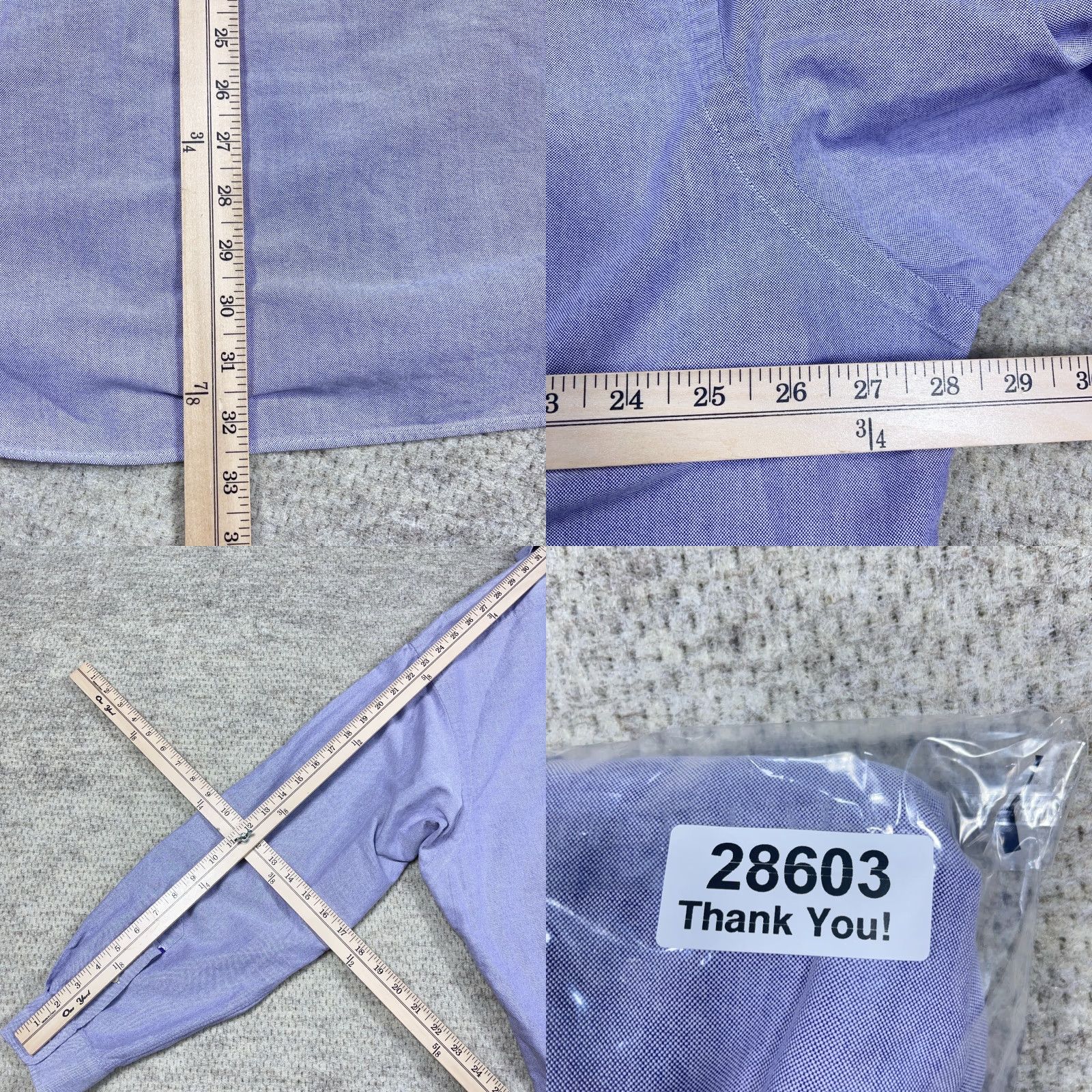 Ralph Lauren VINTAGE Ralph Lauren Shirt Men XL Purple Button Up Yarmouth Oxford Cloth 17.5 36 Flesh * Size US XL / EU 56 / 4 - 9 Thumbnail