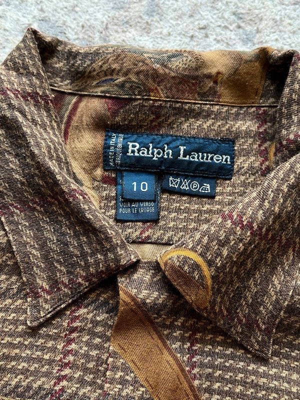 Polo Ralph Lauren Polo Ralph Lauren Sz 10 Duck Shirt Viscose Vintage 90s Size M / US 6-8 / IT 42-44 - 2 Thumbnail