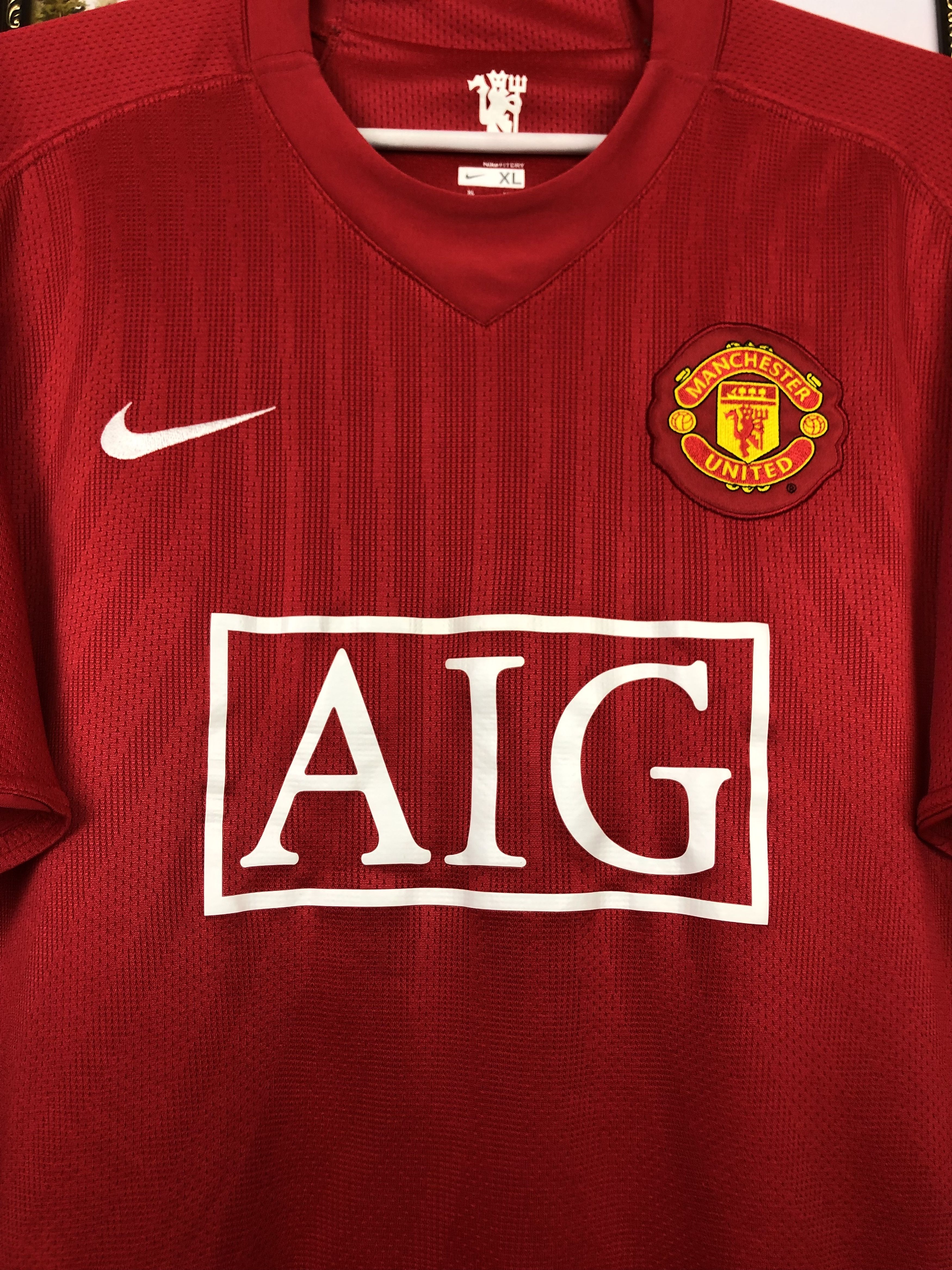 Nike Manchester United football shirt Soccer Solskjaer Jersey Size US XL / EU 56 / 4 - 5 Thumbnail