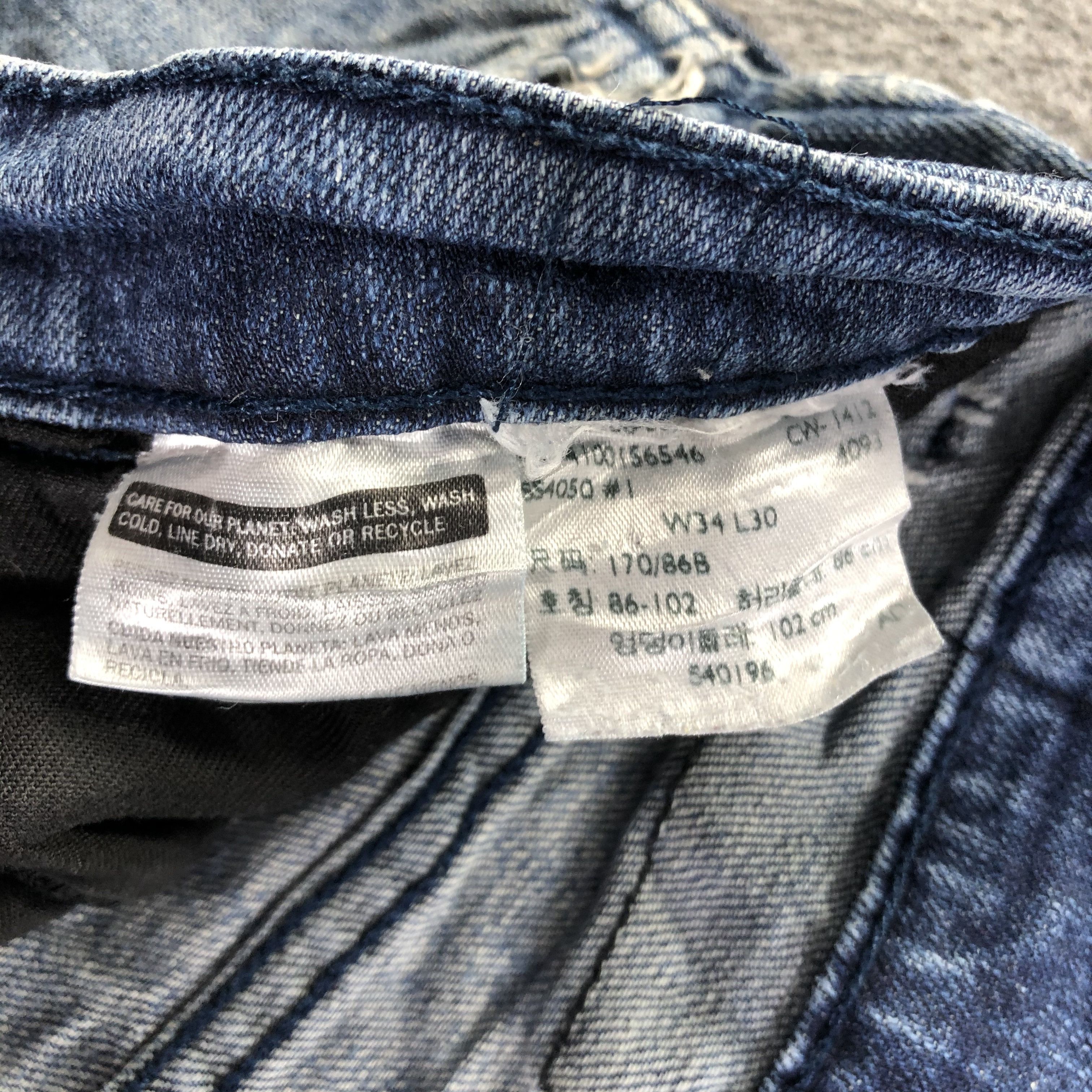 Levi's Vintage Blue Wash Levis Jeans-J3189 Size US 34 / EU 50 - 10 Thumbnail