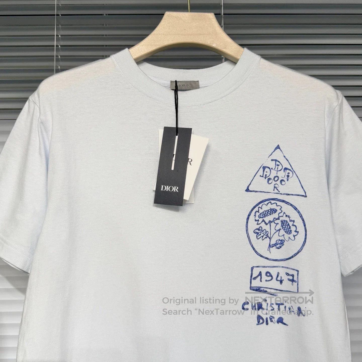 Dior dior short sleeve t-shirt blue xs. Size US XS / EU 42 / 0 - 3 Thumbnail