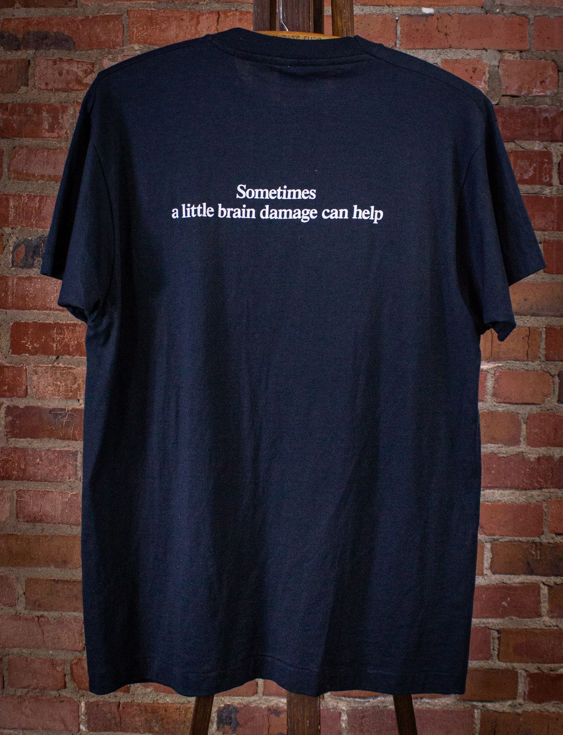 Vintage Vintage George Carlin A Little Brain Damage T Shirt 80s Size US L / EU 52-54 / 3 - 2 Thumbnail