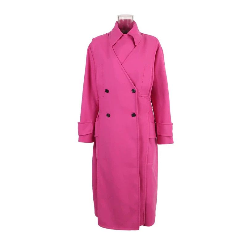 Valentino Valentino Wool Blend Solid Color Long Coat Size US S / EU 44-46 / 1 - 1 Thumbnail