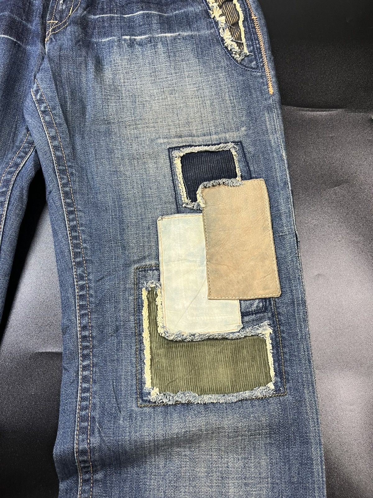 Hysteric Glamour japanese Osaka Big Train patchwork Suede Size US 34 / EU 50 - 5 Thumbnail