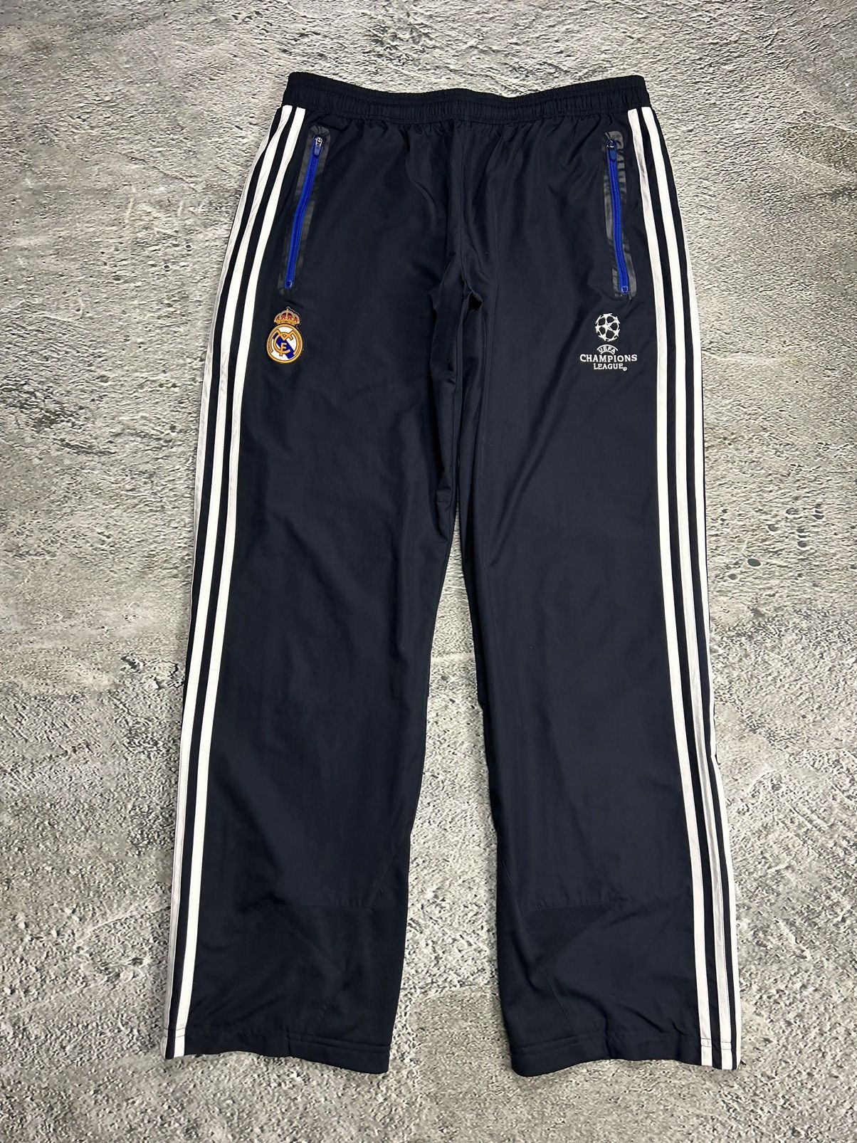 Adidas Real Madrid Adidas track suit white pants jacket Champions Size US L / EU 52-54 / 3 - 11 Thumbnail