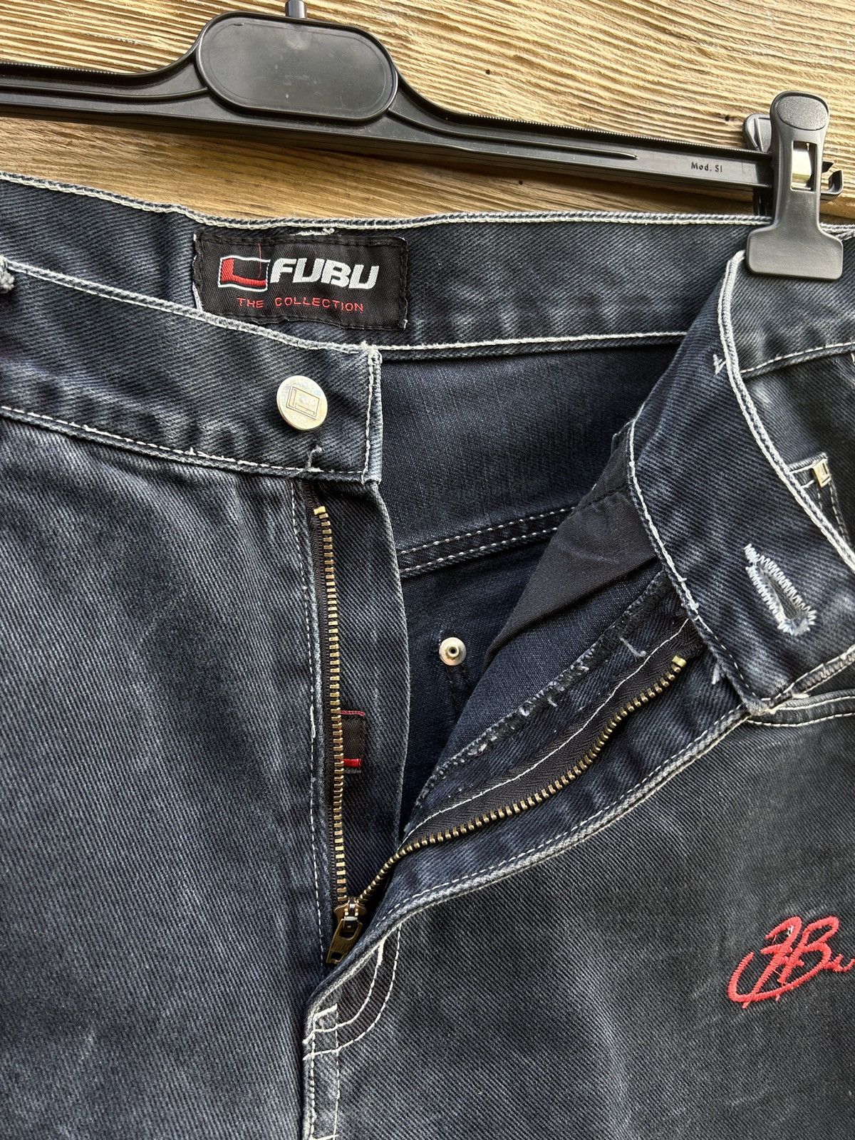 Fubu 90s Vintage Fubu Denim Workwear Carpenter Rap Jeans Pants Size US 31 - 9 Thumbnail
