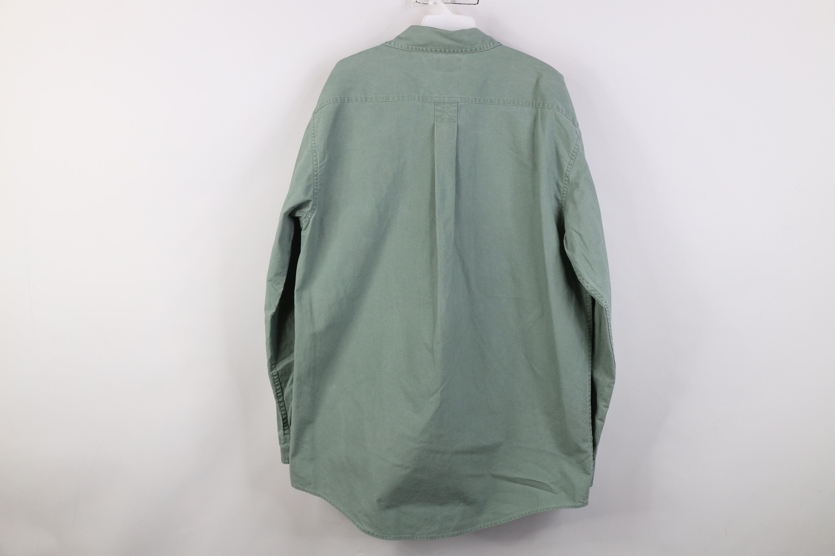 L.L. Bean Vintage 90s LL Bean Stonewash Safari Bush Poplin Shirt Size US M / EU 48-50 / 2 - 12 Thumbnail