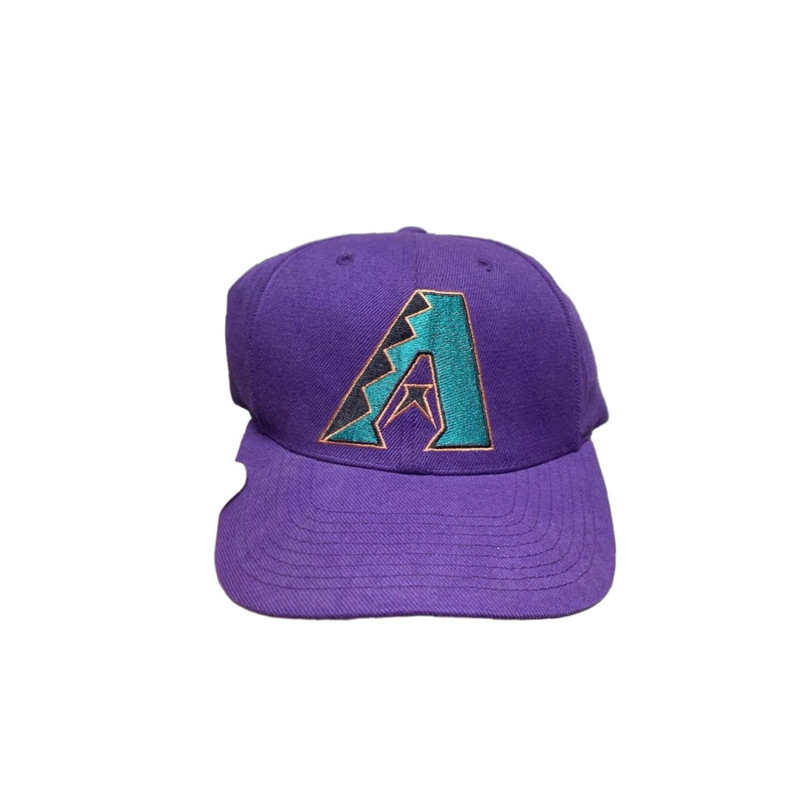 Vintage VINTAGE 90s SnapBack hat cap Arizona Diamondbacks big logo wool blend | AriZona | Men | Adjustable | Purple Role: Hat Size ONE SIZE - 1 Thumbnail