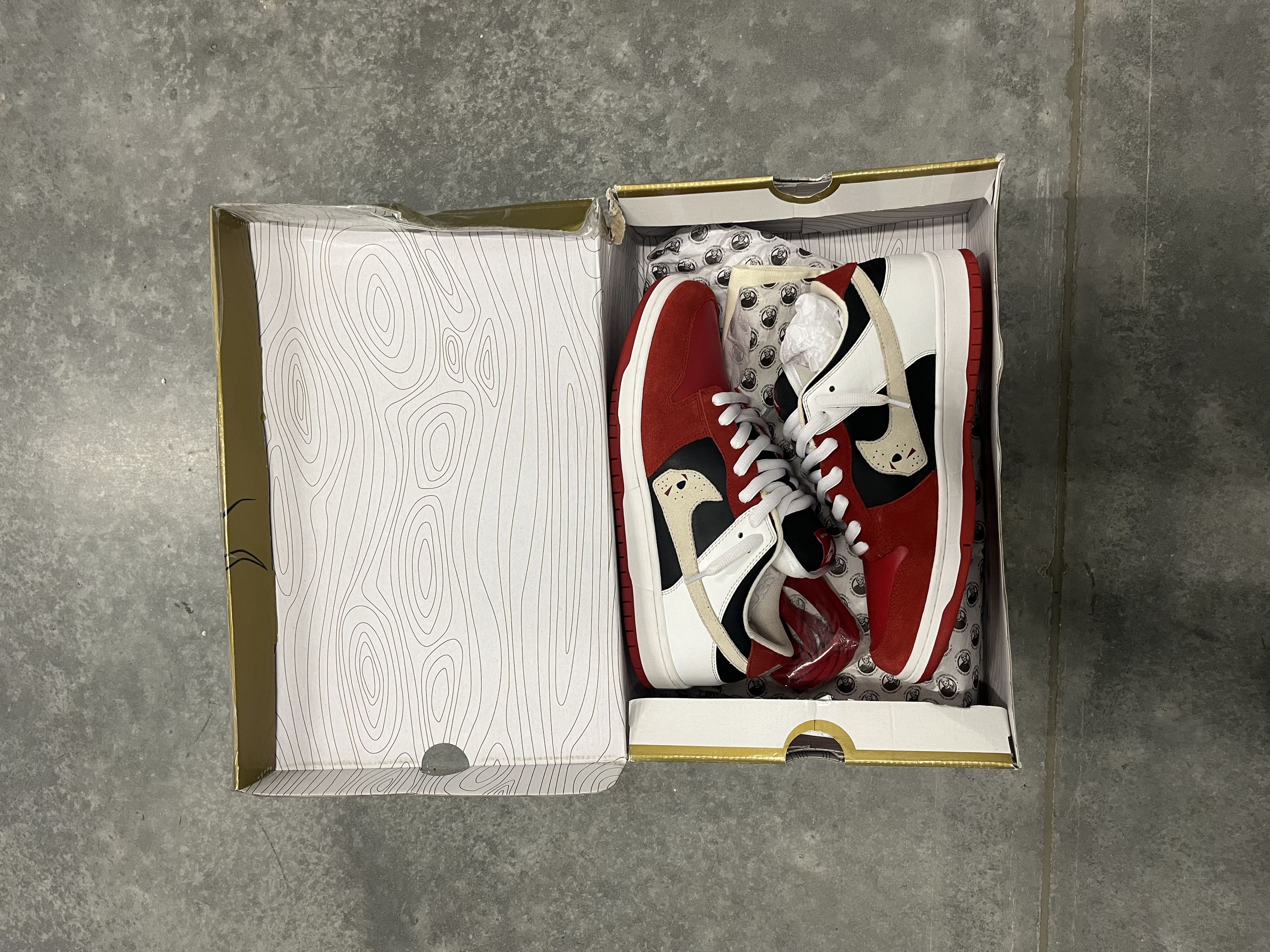 Warren Lotas Warren Lotas Jason SB Dunk Low Red 9.5 Size US 9.5 / EU 42-43 - 3 Thumbnail