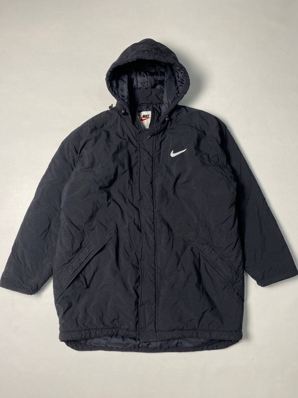 Nike × Vintage Nike 90s Vintage Swoosh light jacket Size US L / EU 52-54 / 3 - 1 Thumbnail
