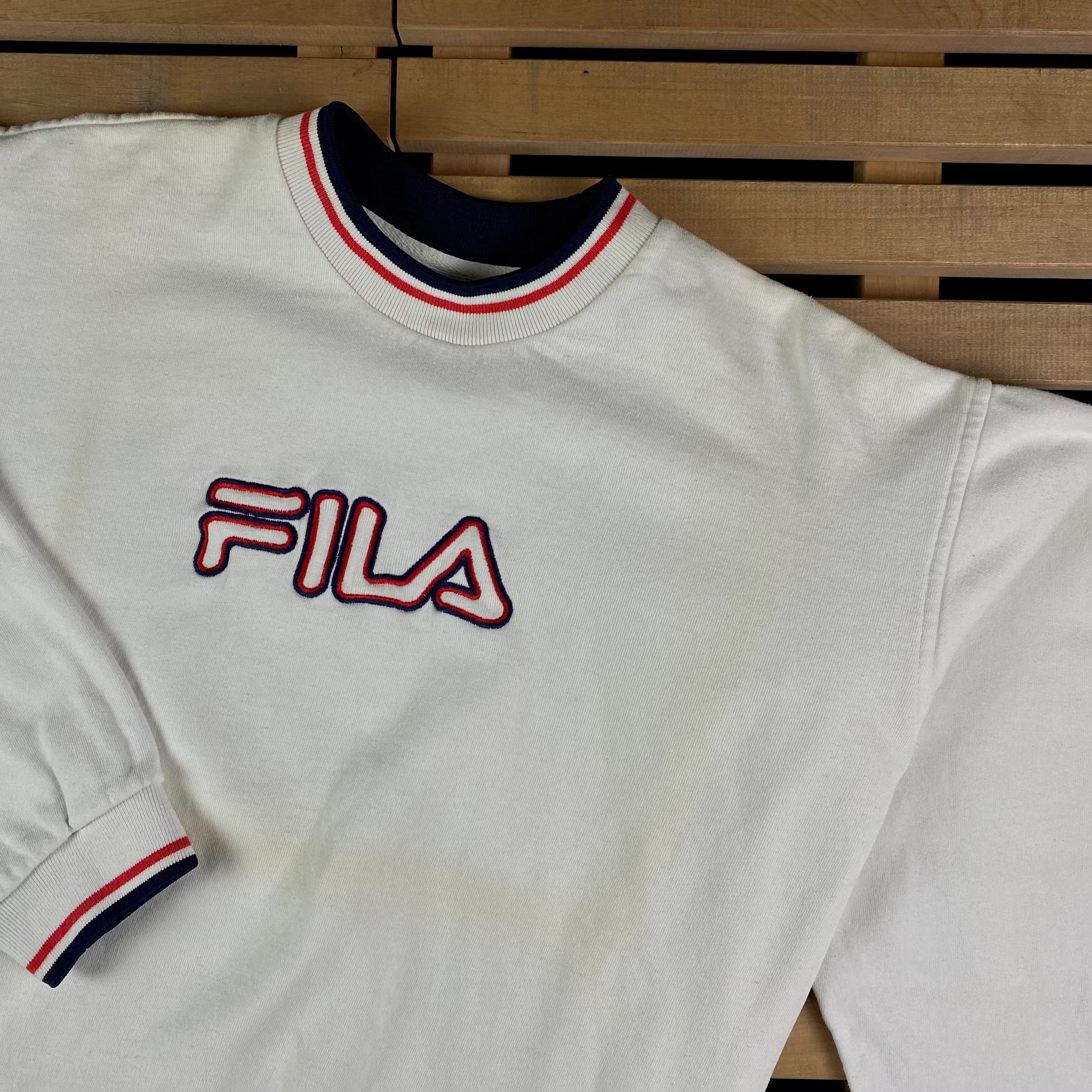Fila × Vintage Mens Fila Vintage Big Ligo Sweatshirt Size M Size US M / EU 48-50 / 2 - 2 Thumbnail