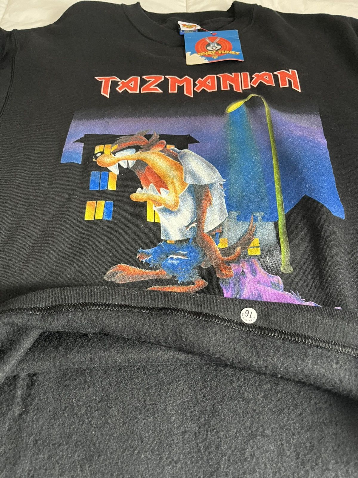 Other Vintage 90s Looney Tunes Tazmanian Devil SweatshirtDeadstock Size US L / EU 52-54 / 3 - 5 Thumbnail