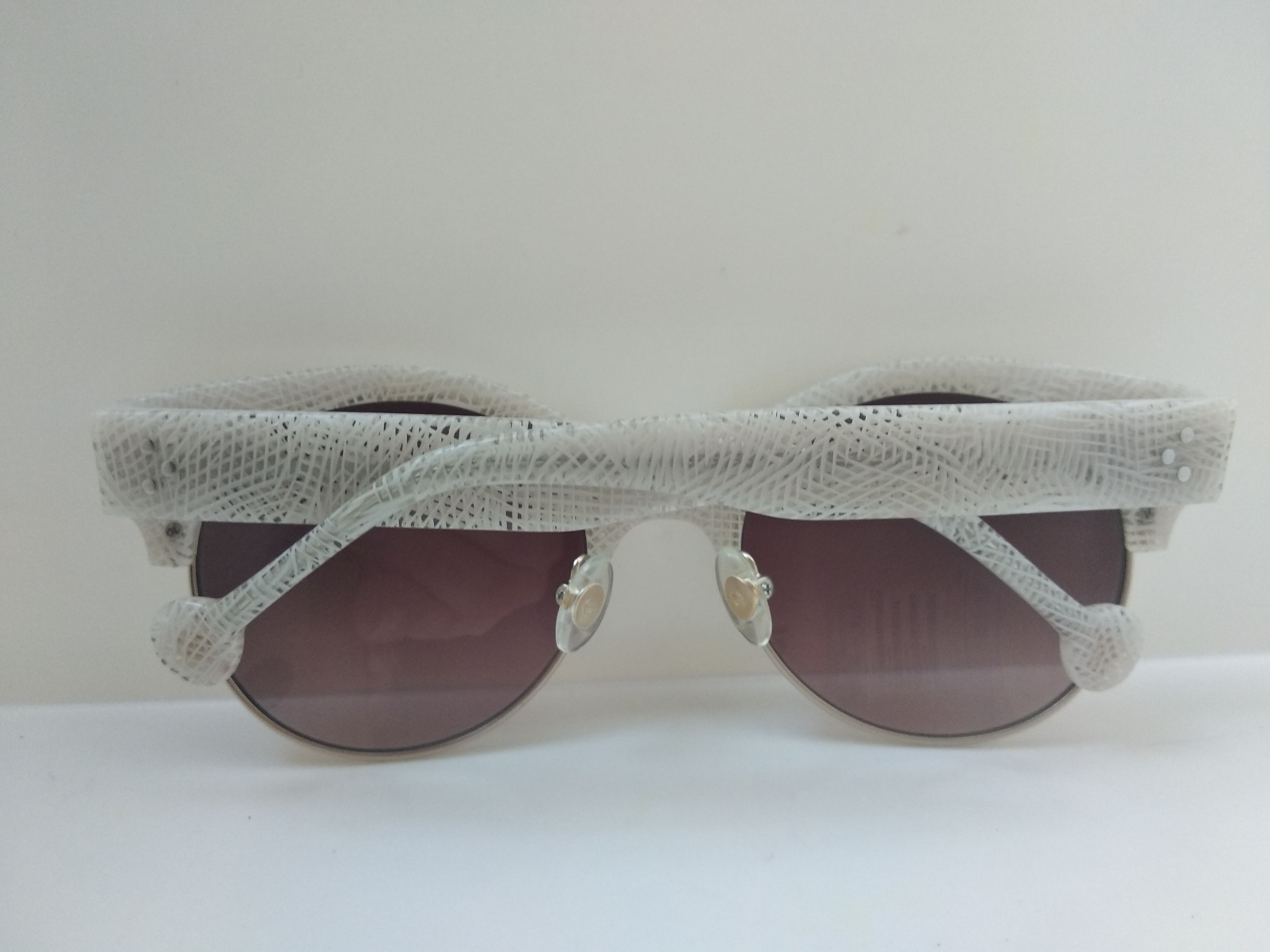Other Ett:twa Jetlene White Gold Malcolm Cateye Sunglasses Size ONE SIZE - 8 Thumbnail