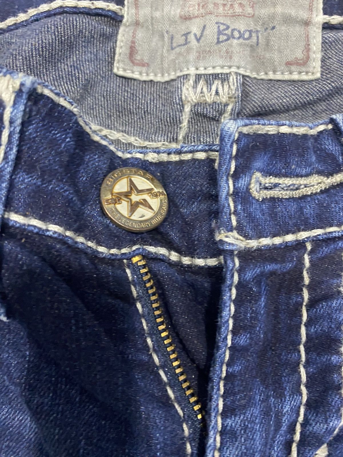 Japanese Brand Flared🔥 Big Star Bootcut Jeans Punk Size US 30 / EU 46 - 9 Thumbnail