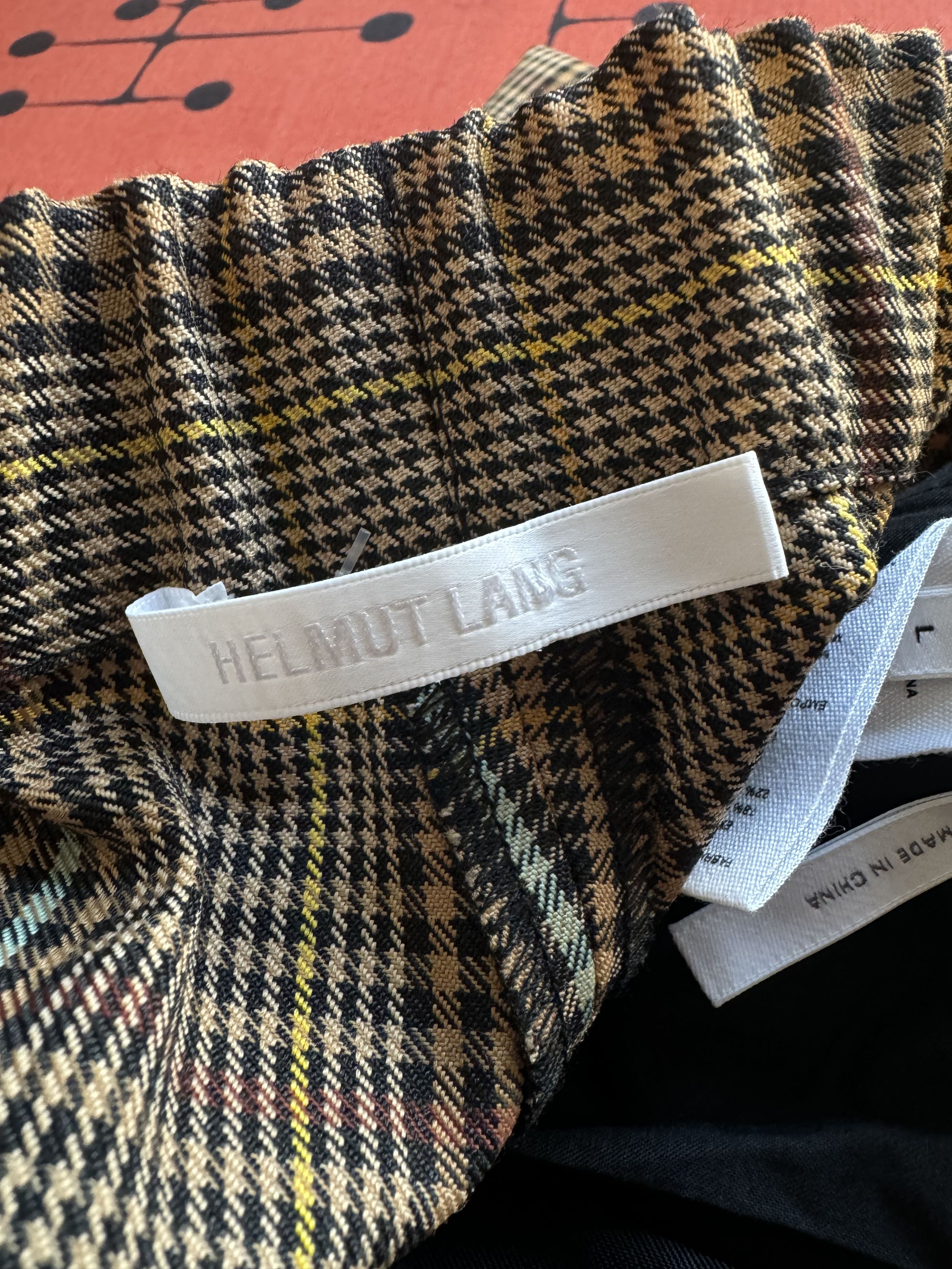 Helmut Lang Helmut Lang Wool Blend Straight Plaid Pants Size L Size US 33 - 4 Thumbnail